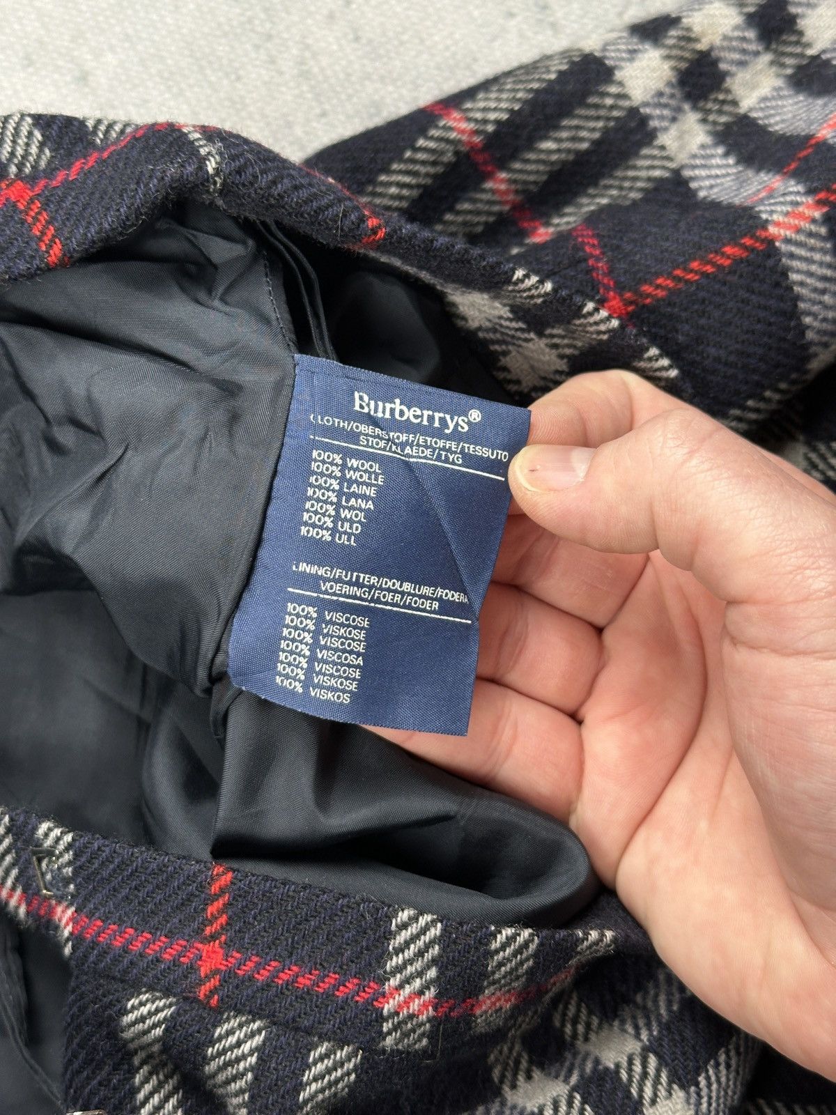 Burberry Vintage Burberrys Nova Check Wool Pleated Skirt UK Heritage Size 28" / US 6 / IT 42 - 14 Thumbnail