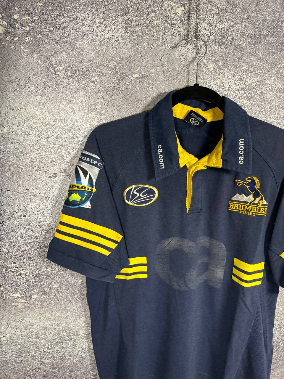 Other Rare Vintage Brumbies Rugby ISC Jersey Blokcore Small Size US S / EU 44-46 / 1 - 2 Thumbnail