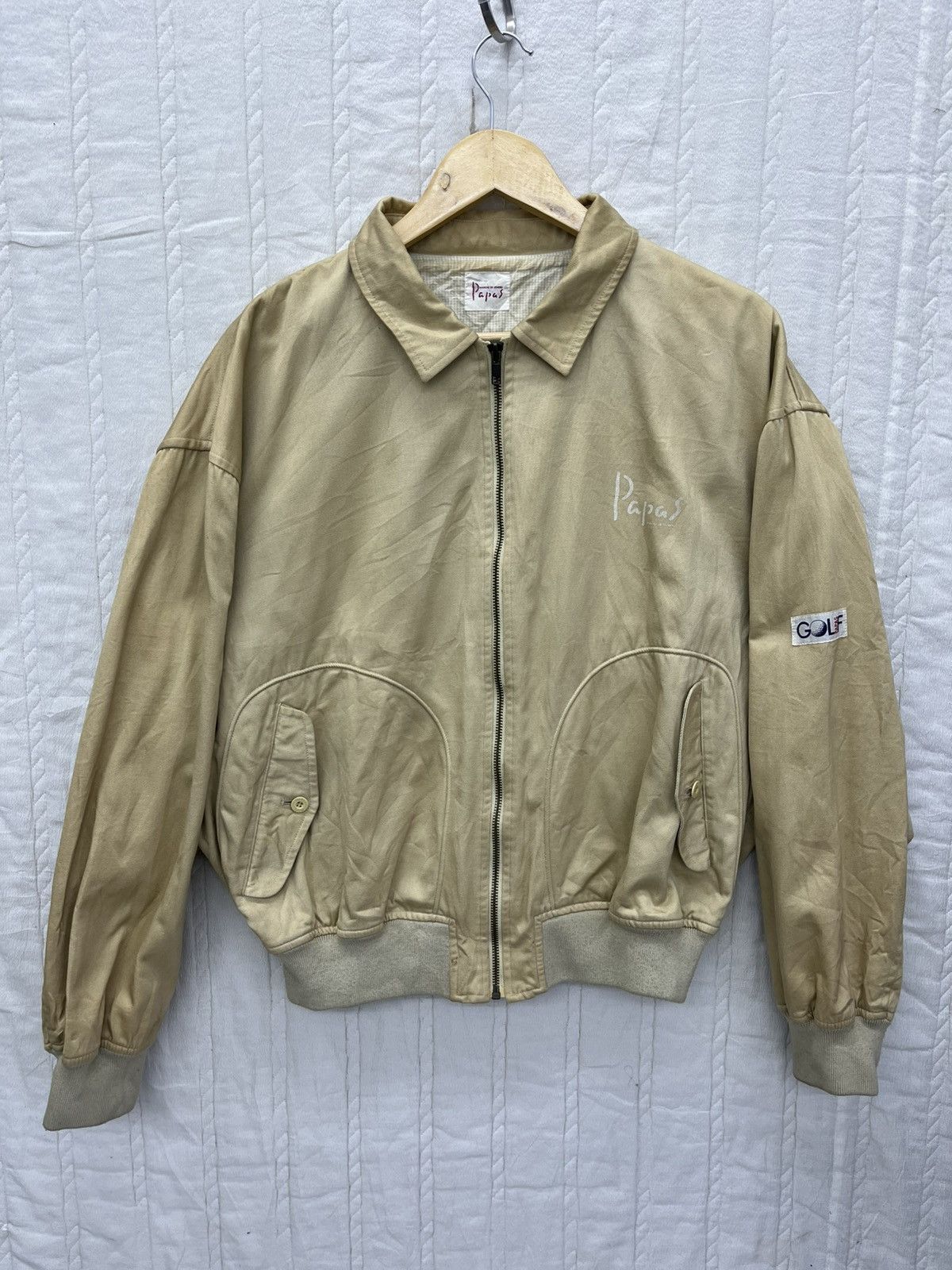 Designer × Japanese Brand × Vintage ARCHIVE🔥VTG PAPAS GOLF BOMBER JACKET Size US M / EU 48-50 / 2 - 4 Thumbnail