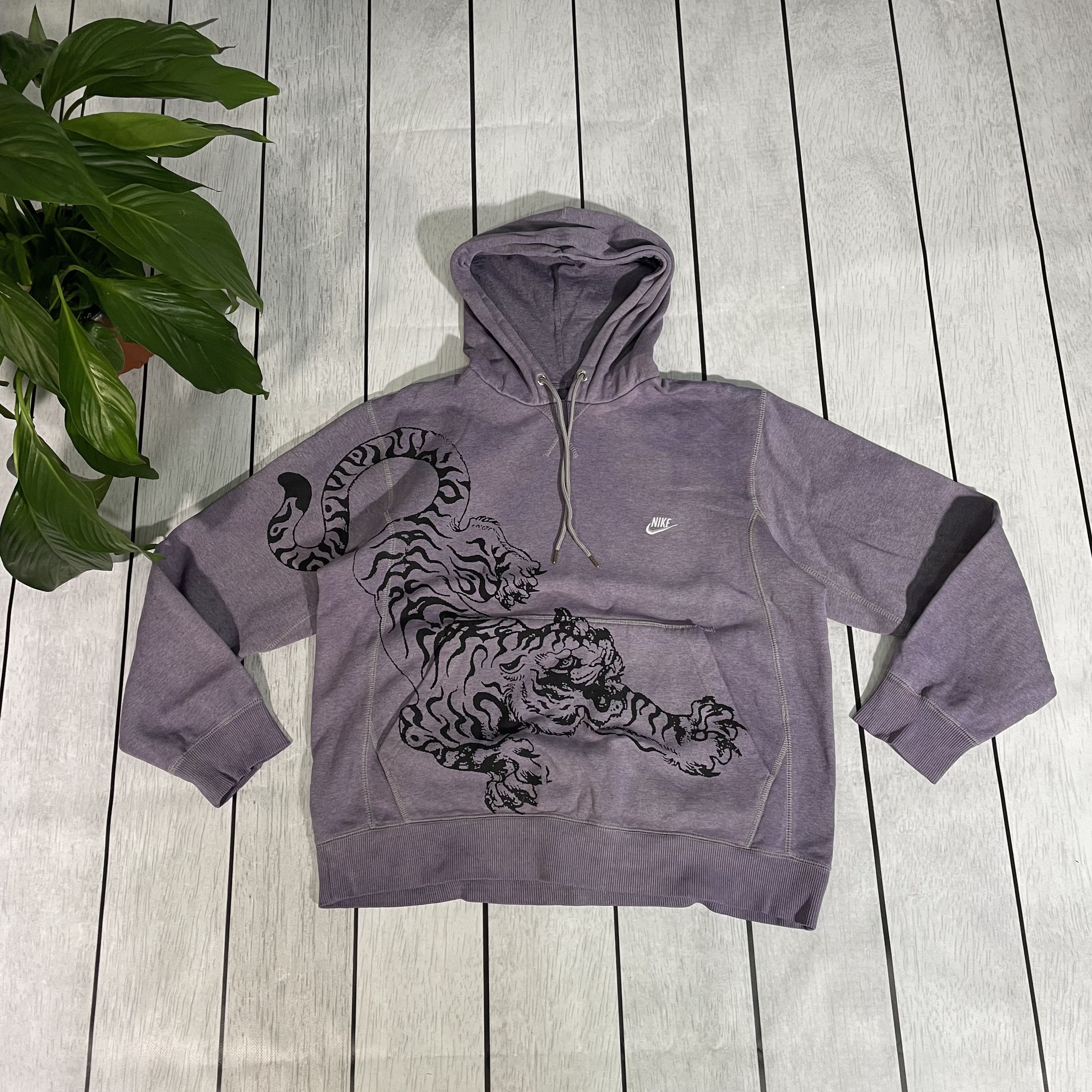 Nike Custom Nike Hoodie Tiger streetwear art grunge opium y2k Size US L / EU 52-54 / 3 - 5 Thumbnail