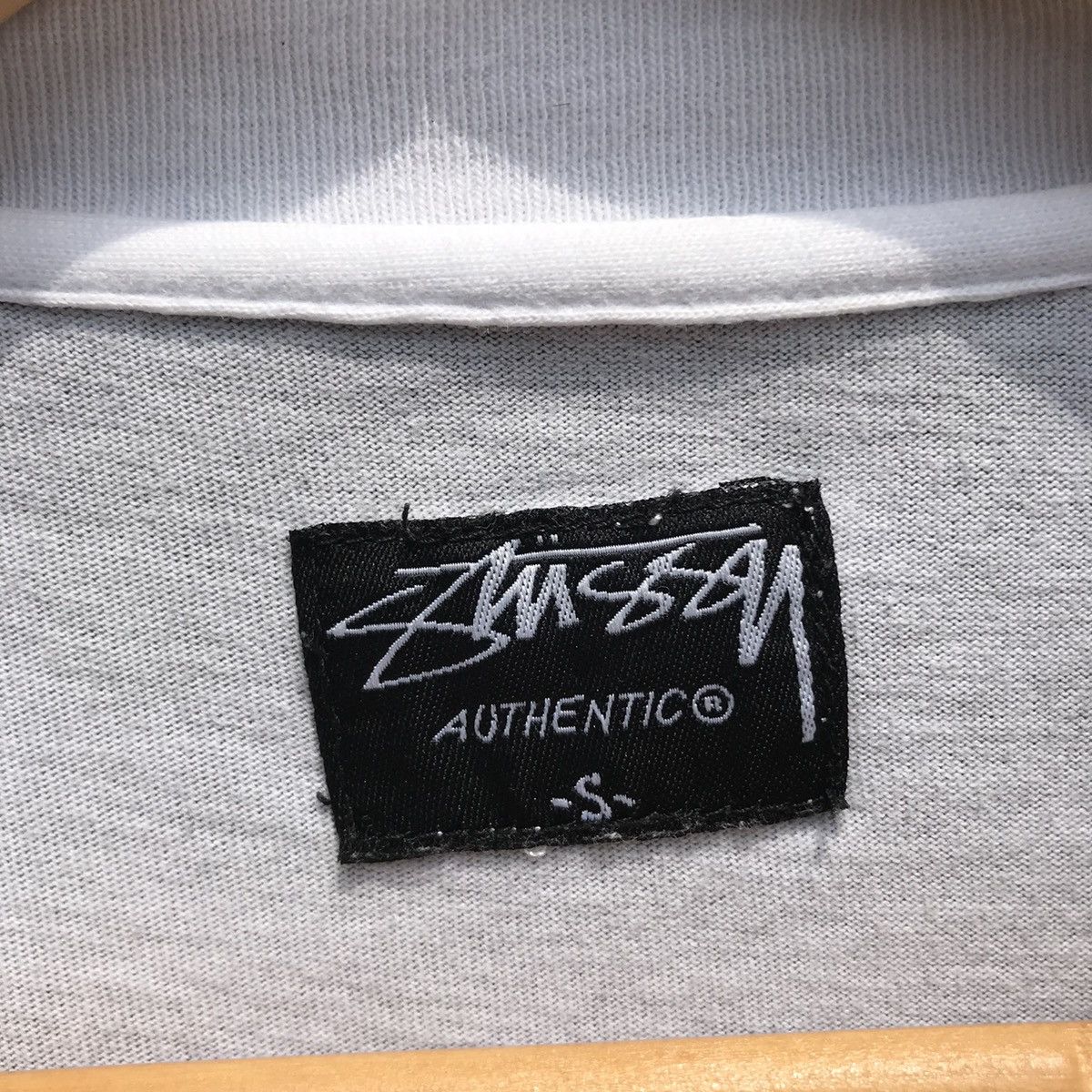 Stussy × Vintage 💥Distressed💥Stussy Stripe Work Wear Shirt Stussy Skatebords Size US S / EU 44-46 / 1 - 12 Thumbnail