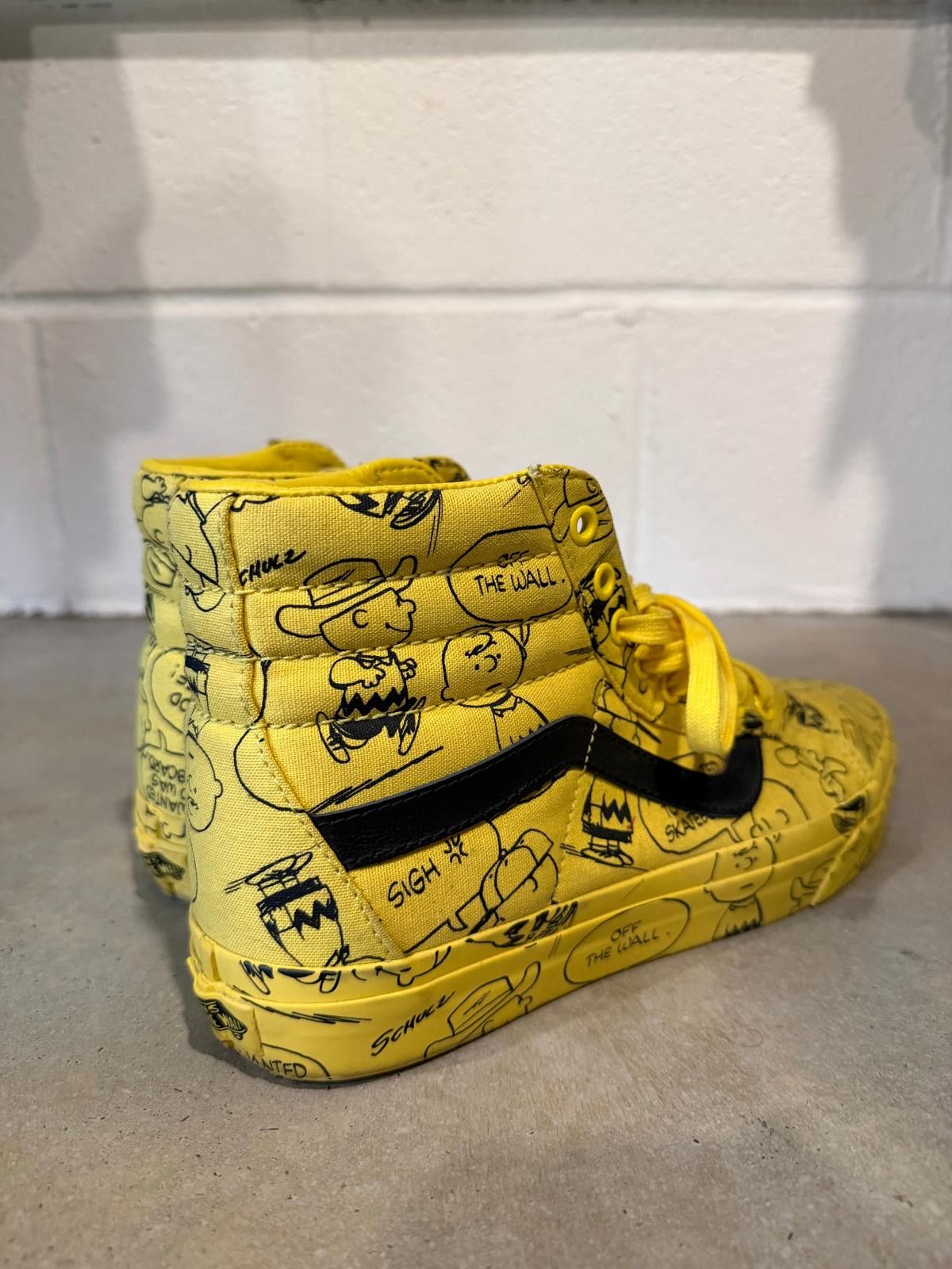Vans Preowned Vans Sk8-Hi Peanuts Charlie Brown Sz 8.5M/10W Size US 8.5 / EU 41-42 - 5 Thumbnail