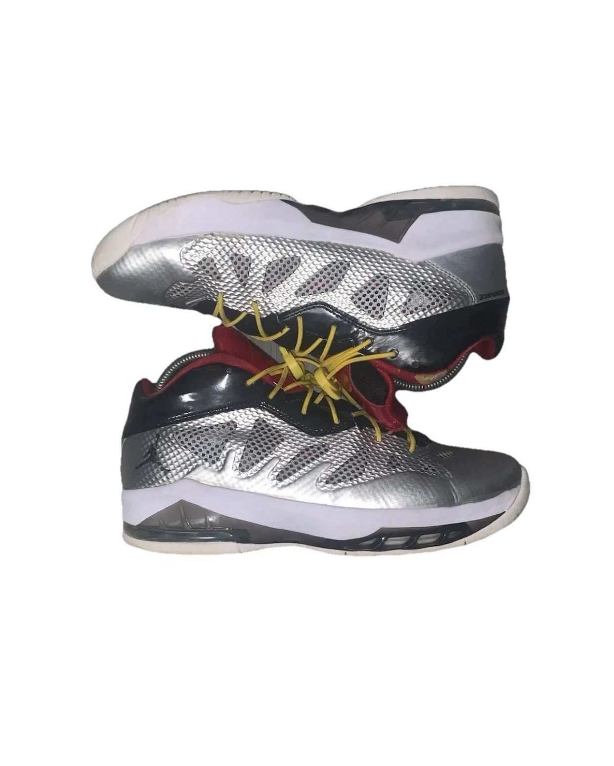 Jordan Brand × Nike Nike Air Jordan MELO M8 Advance Metallic GreenRed 542240-084 Size US 8 / EU 41 - 1 Thumbnail