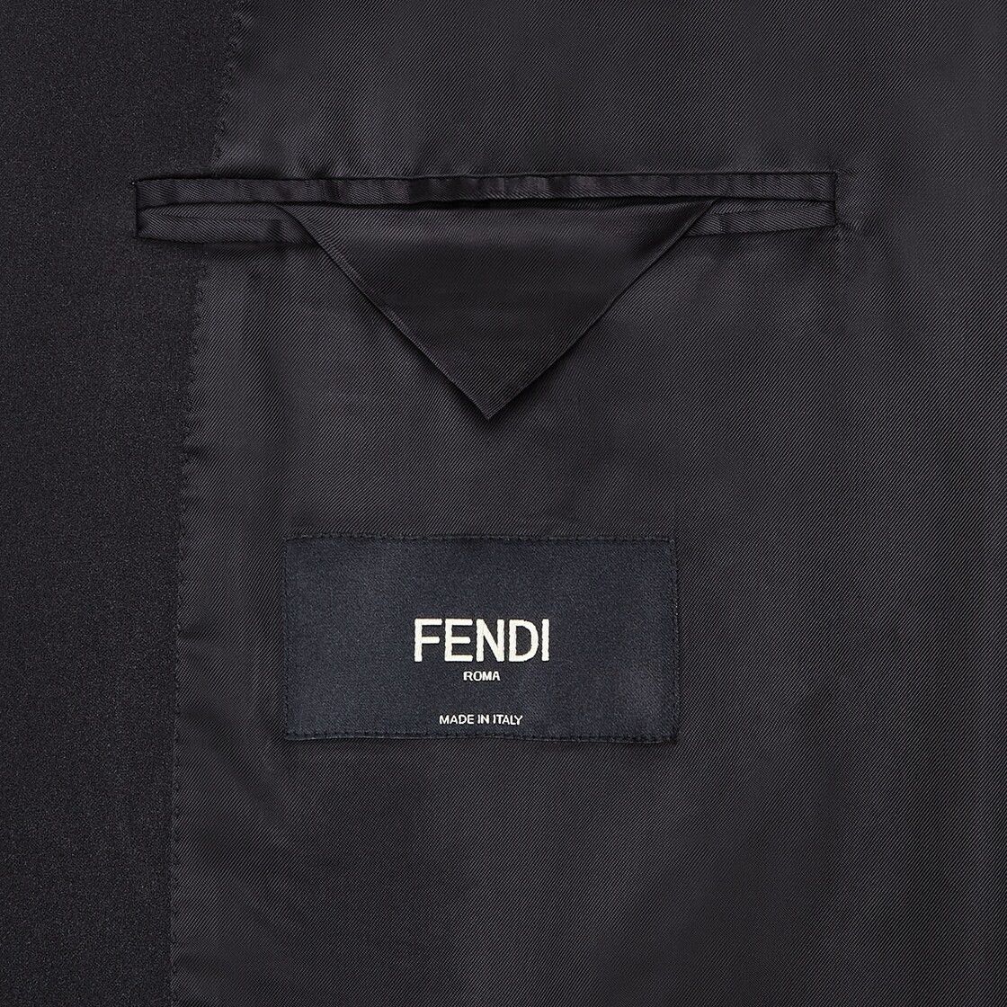 Fendi o1loc1c0824 Suit in Black Size 52R - 3 Thumbnail