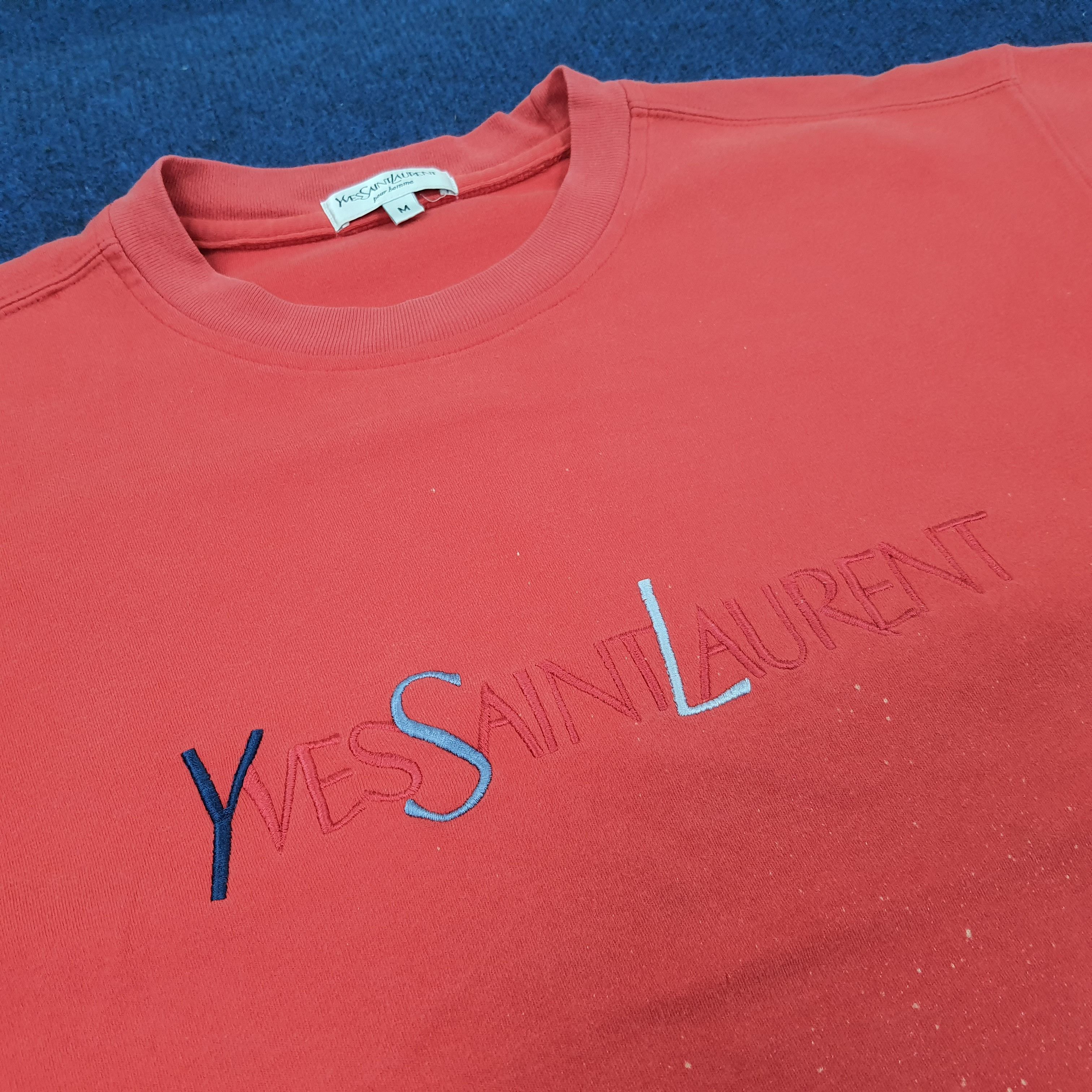 Yves Saint Laurent Vintage Yves Saint Laurent YSL Designer Tshirt C239N55 Size US L / EU 52-54 / 3 - 2 Thumbnail