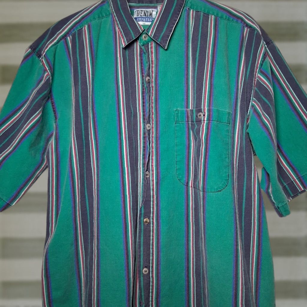 Express VINTAGE Express Shirt Men L Denim Size US L / EU 52-54 / 3 - 1 Thumbnail