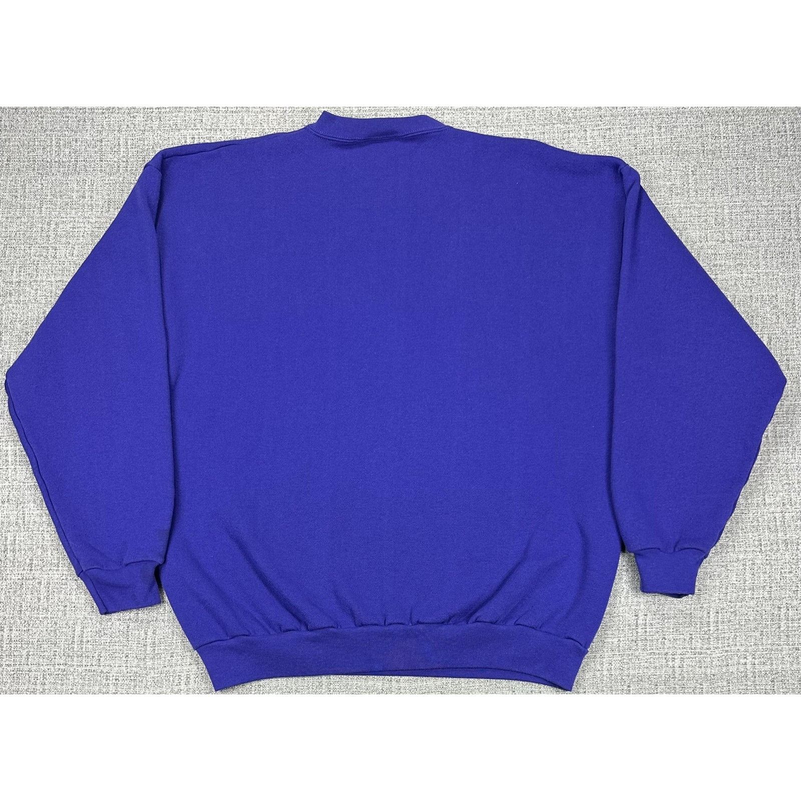 Logo Athletic Minnesota Vikings Sweatshirt Sz XL Purple Logo Athletic 90s Size US XL / EU 56 / 4 - 7 Thumbnail