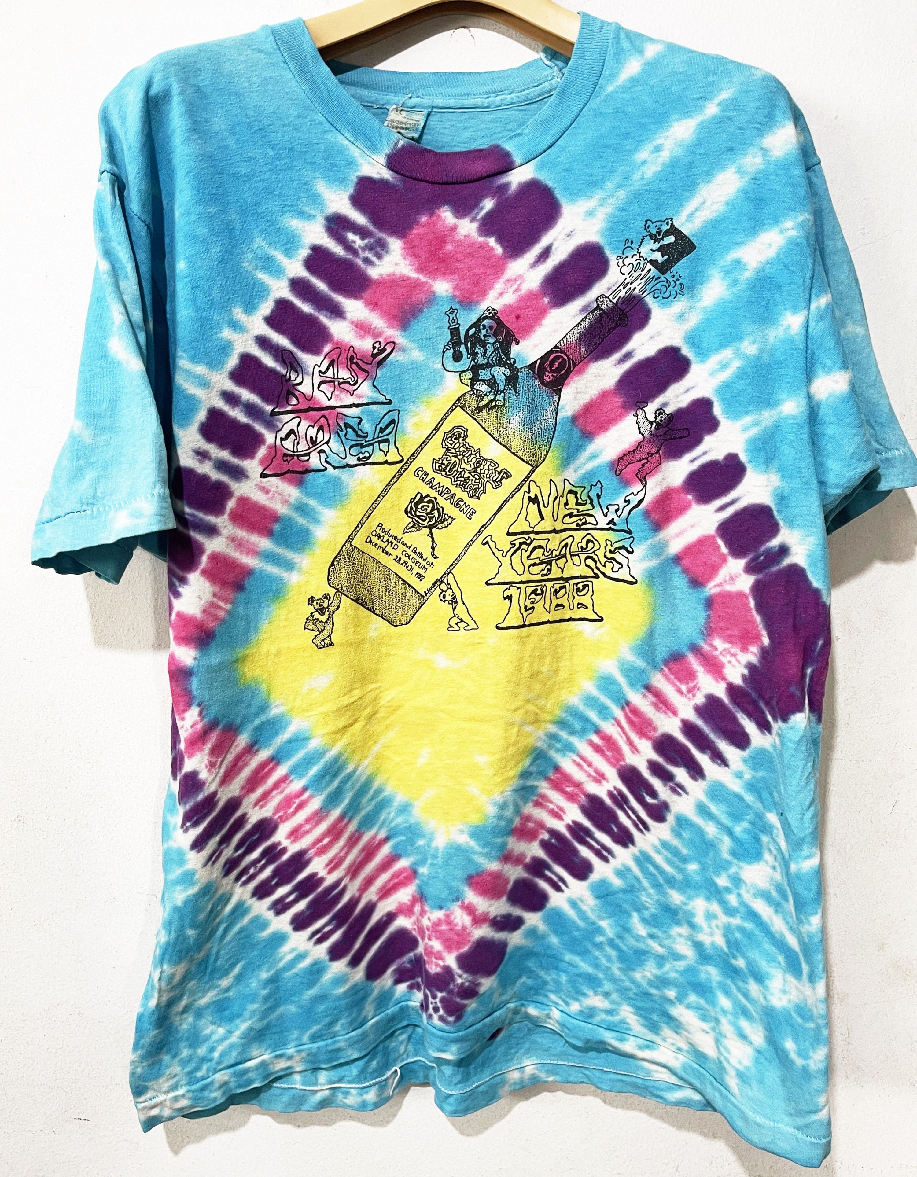 Band Tees × Grateful Dead × Vintage Vintage 1988 Grateful Dead New Years Concert Tie Dye Shir Size US M / EU 48-50 / 2 - 1 Thumbnail