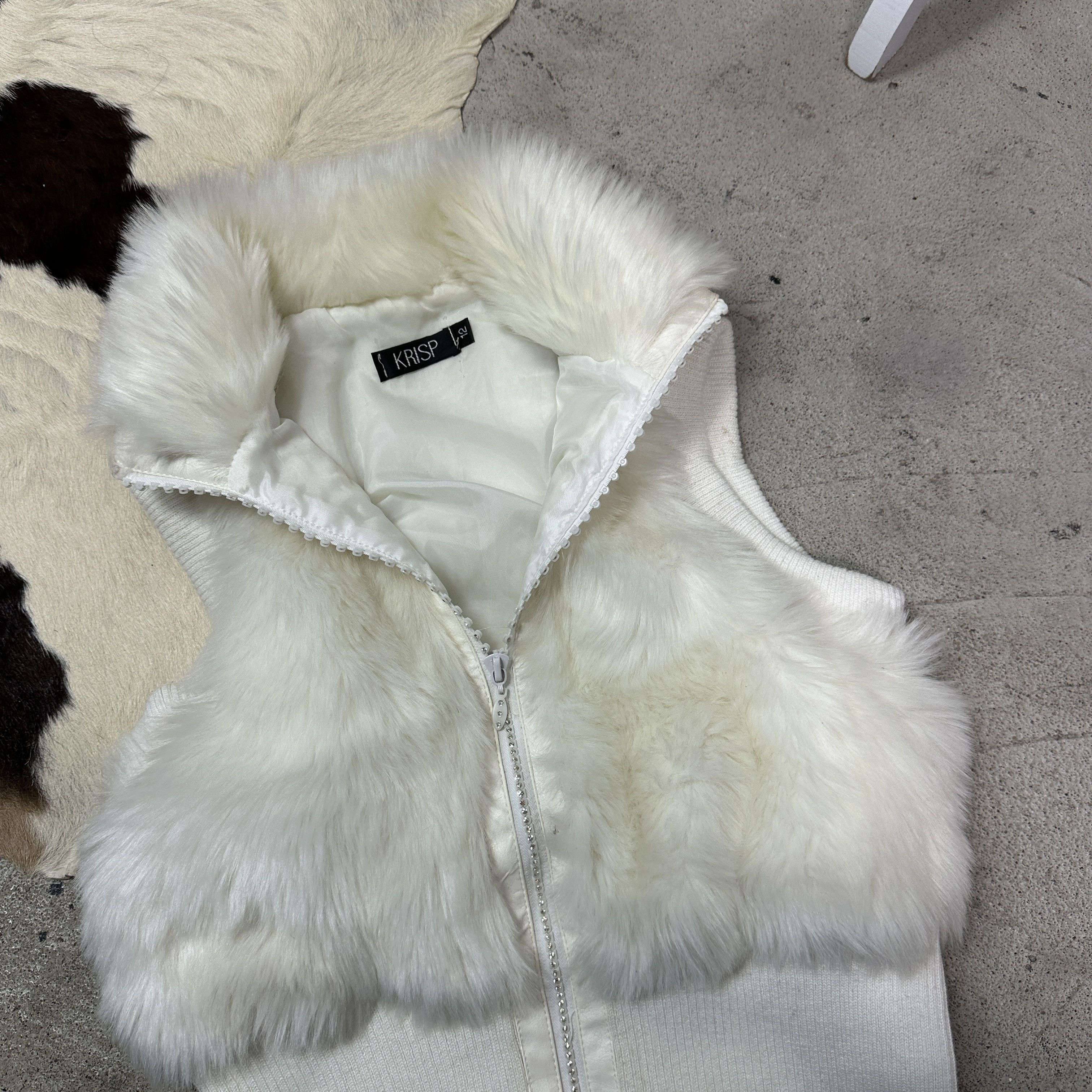 Vintage Vintage Avant Garde Outwear Faux Fur Fitted Vest Y2K Size S / US 4 / IT 40 - 4 Thumbnail