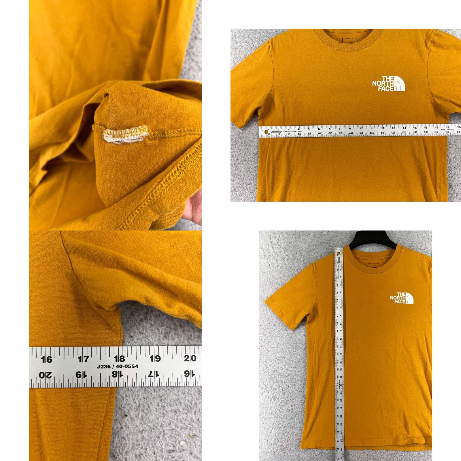 The North Face The North Face Shirt Men Small Yellow Black Short Sleeve Crew Neck 100% Cotton Logo Size US S / EU 44-46 / 1 - 8 Thumbnail