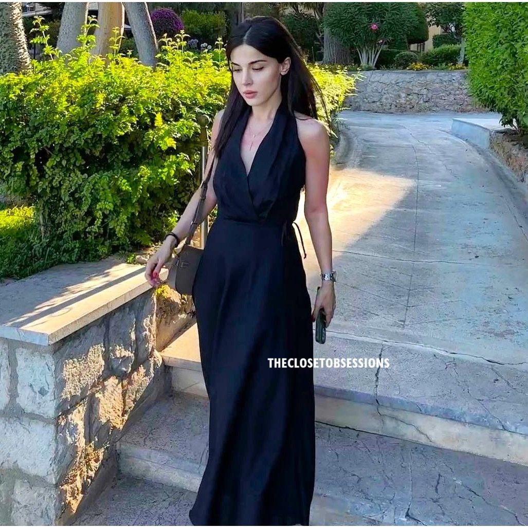 Zara ZARA BLOGGER FAVE!!! Linen Blend Midi Dress NWT Size L / US 10 / IT 46 - 6 Thumbnail