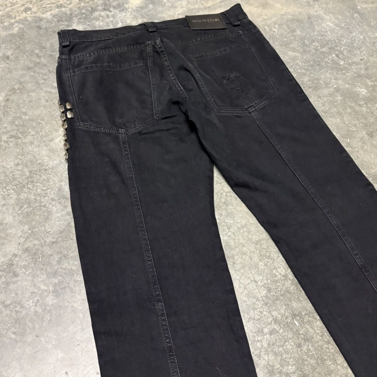 Roberto Cavalli Roberto Cavalli silver hardware studded crocodile denim Size US 32 / EU 48 - 7 Thumbnail
