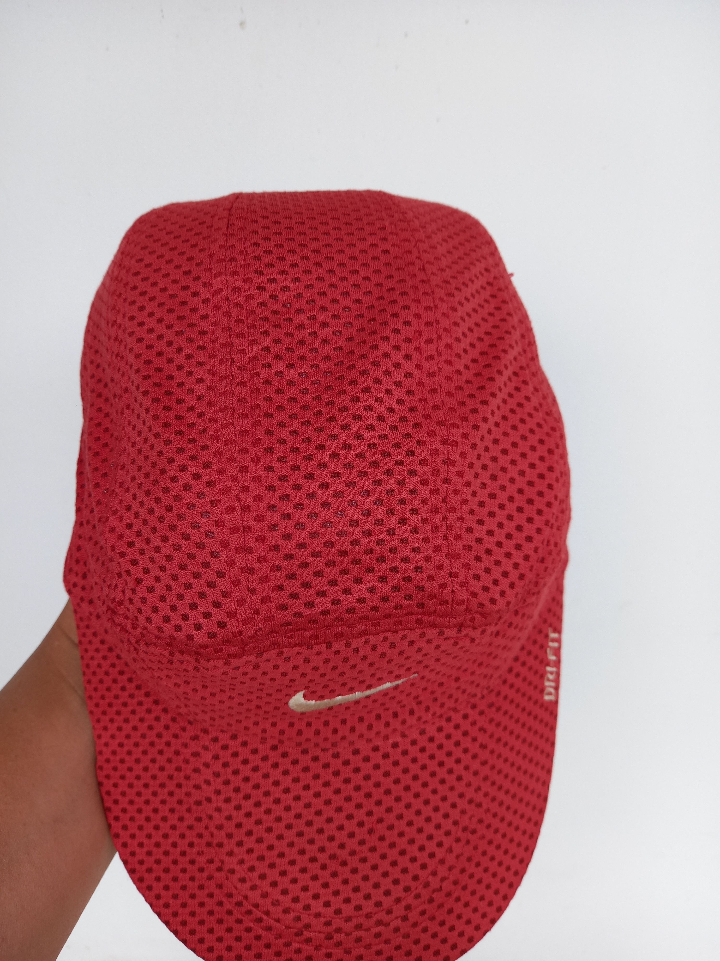 Nike Nike Running Mesh Hat Red y2k Tailwind Size ONE SIZE - 4 Thumbnail
