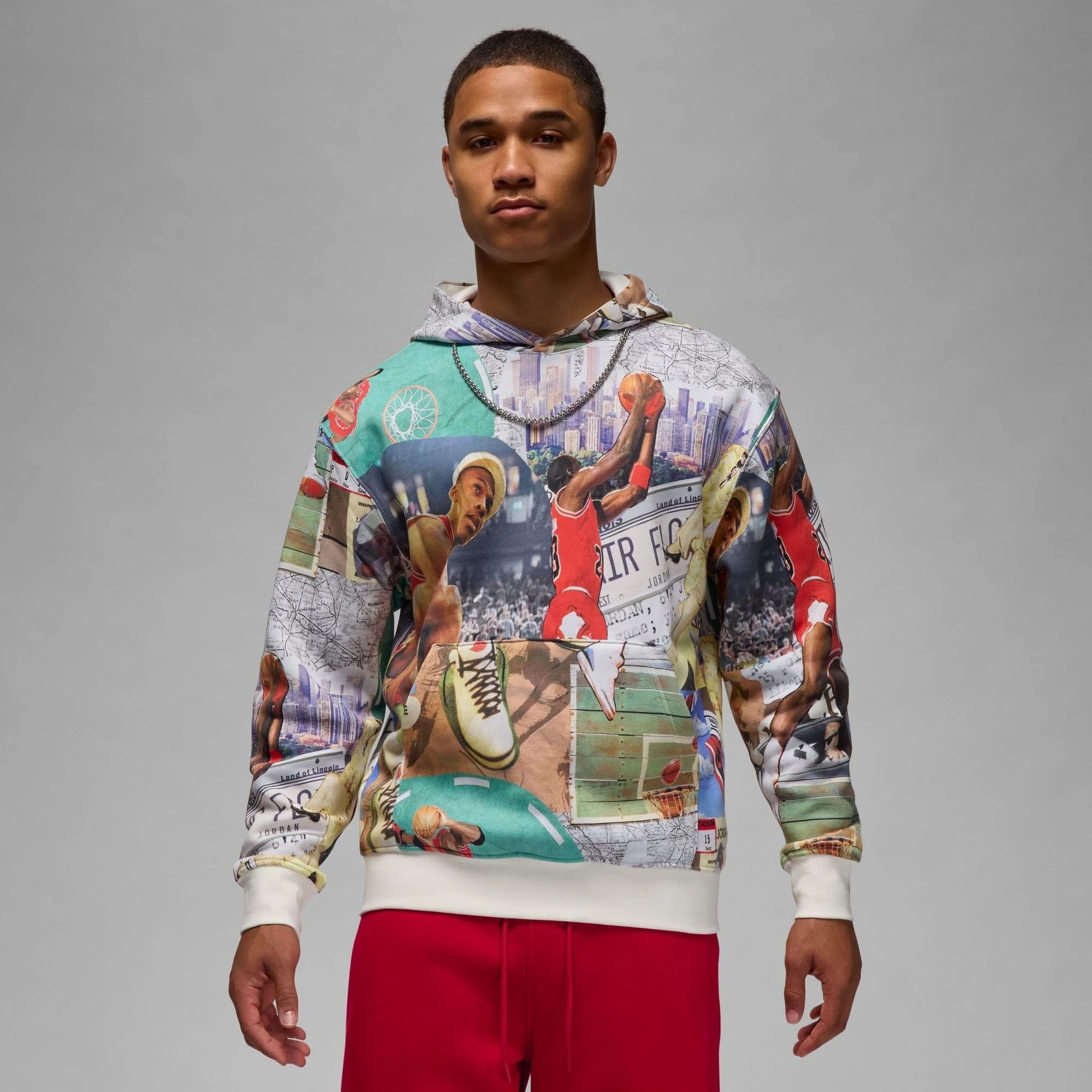 Nike Jordan Sweatshirt Brooklyn Fleece Hoodie Sweater Size US L / EU 52-54 / 3 - 2 Thumbnail