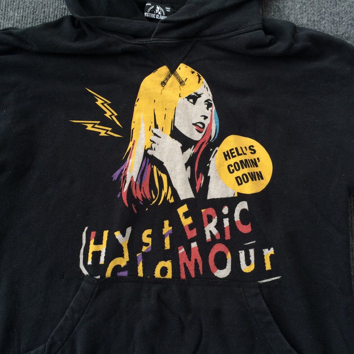 Hysteric Glamour × Japanese Brand Vtg Hysteric Glamour Hooded Jumper Women Girl Sweatshirt Size S / US 4 / IT 40 - 2 Thumbnail