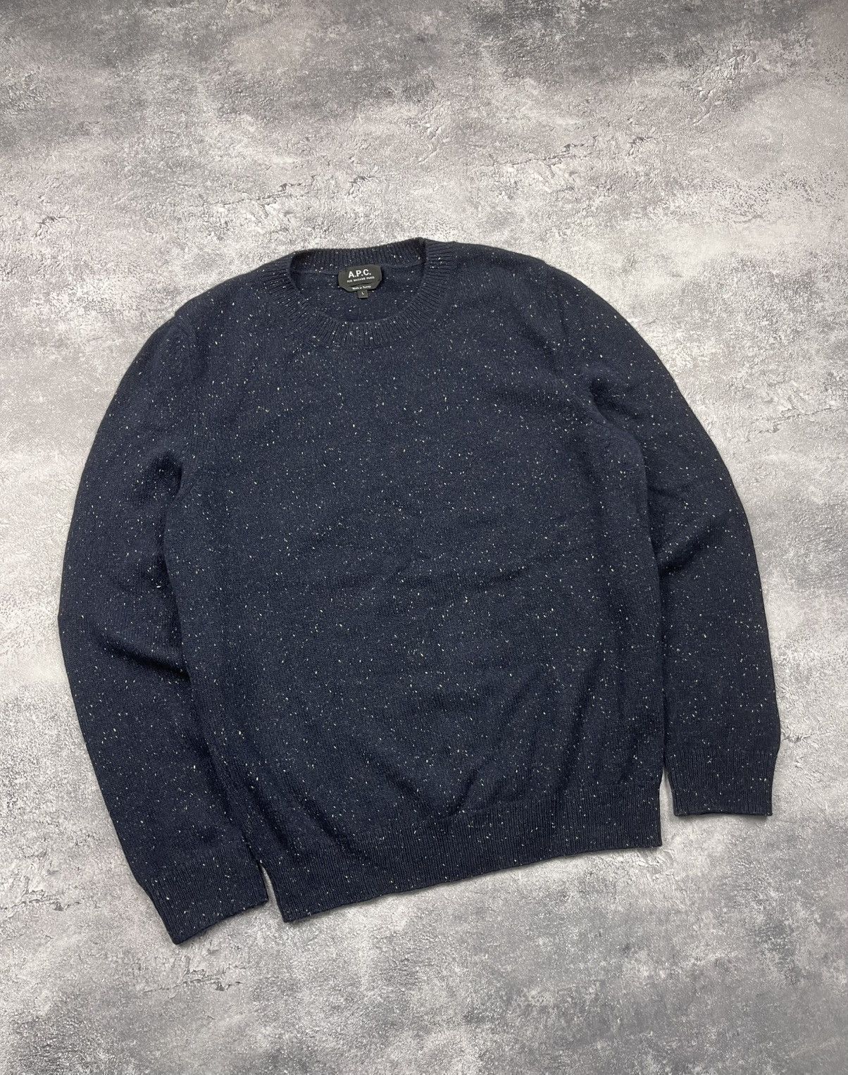Sweater Merino Wool Blue Navy Jim Jumper