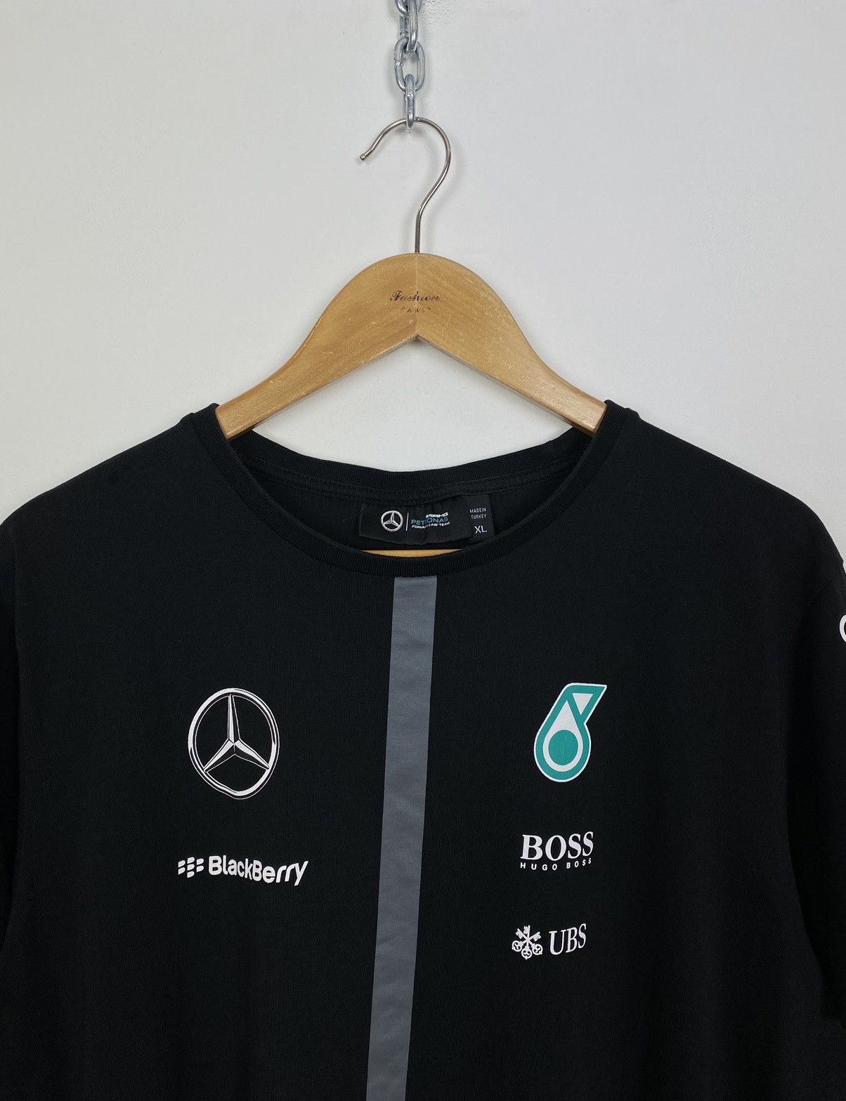 Mercedes-Benz Mercedes AMG Petronas F1 T-Shirt Short Sleeve Size XL Black Size US XL / EU 56 / 4 - 4 Thumbnail