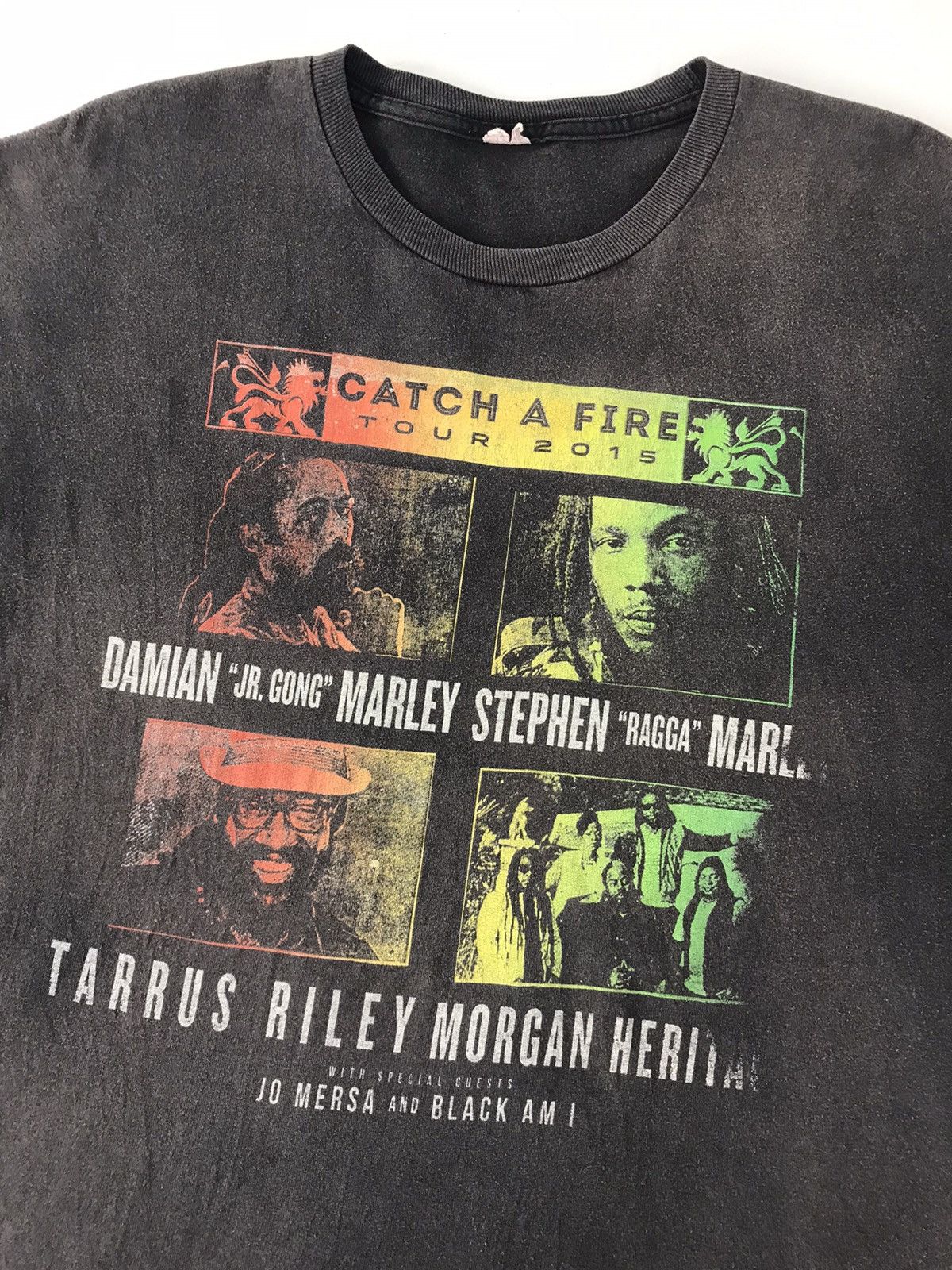 Band Tees × Vintage Catch A Fire Reggae Band Tour 2015 Faded Colour Tee Size US XL / EU 56 / 4 - 4 Thumbnail
