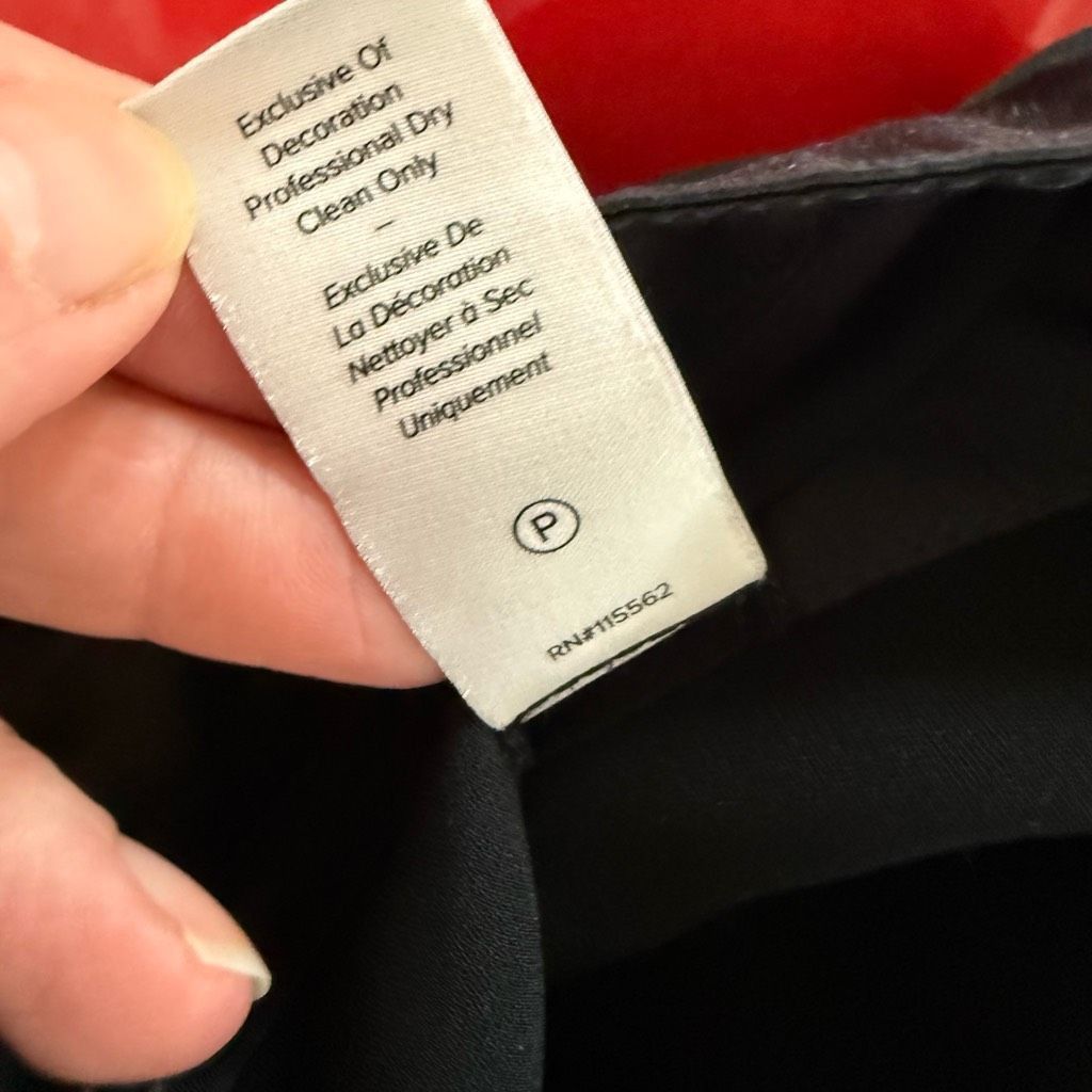 Cinq a Sept Cinq a Sept Black Fringe Hem Tuxedo Stripe Pants $225 4 Size 27" / US 4 / IT 40 - 7 Thumbnail