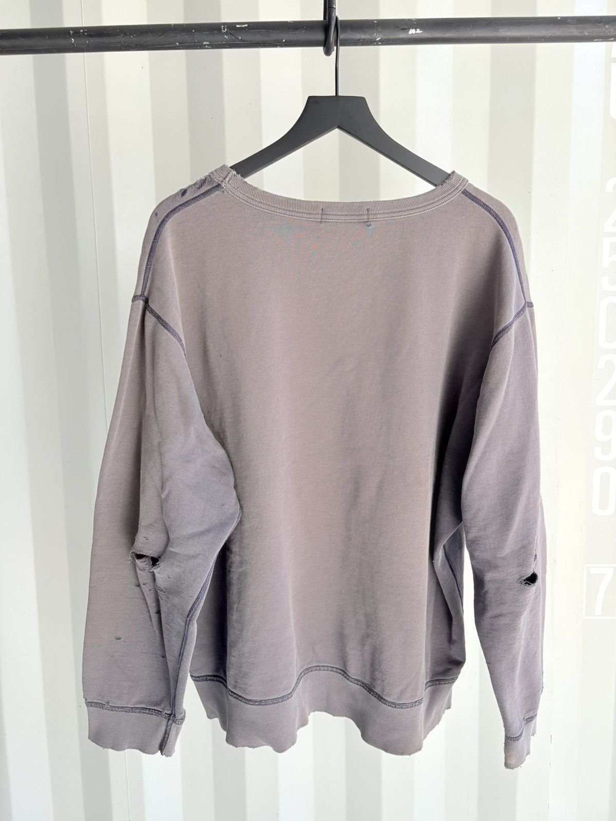 Vintage Vintage Polo Boxy Thrashed Faded Sweatshirt ERD Grunge WCC Size US XL / EU 56 / 4 - 4 Thumbnail
