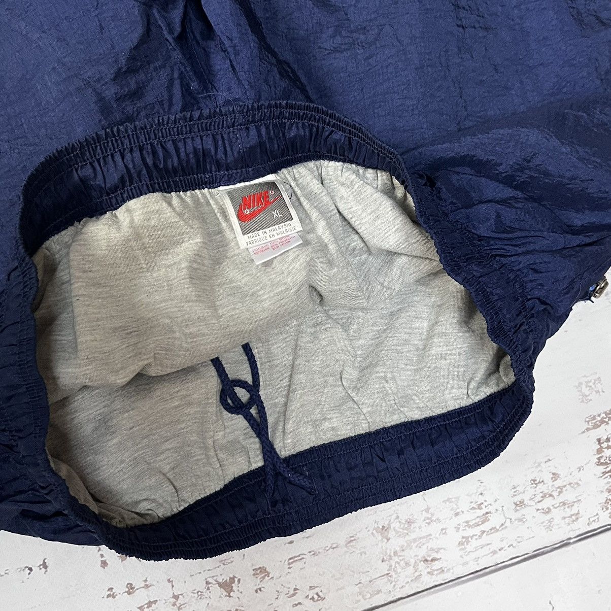 Nike × Vintage Nike Vintage Track Pants Nylon Y2K Drill Streetwear Swoosh Size US 36 / EU 52 - 9 Thumbnail