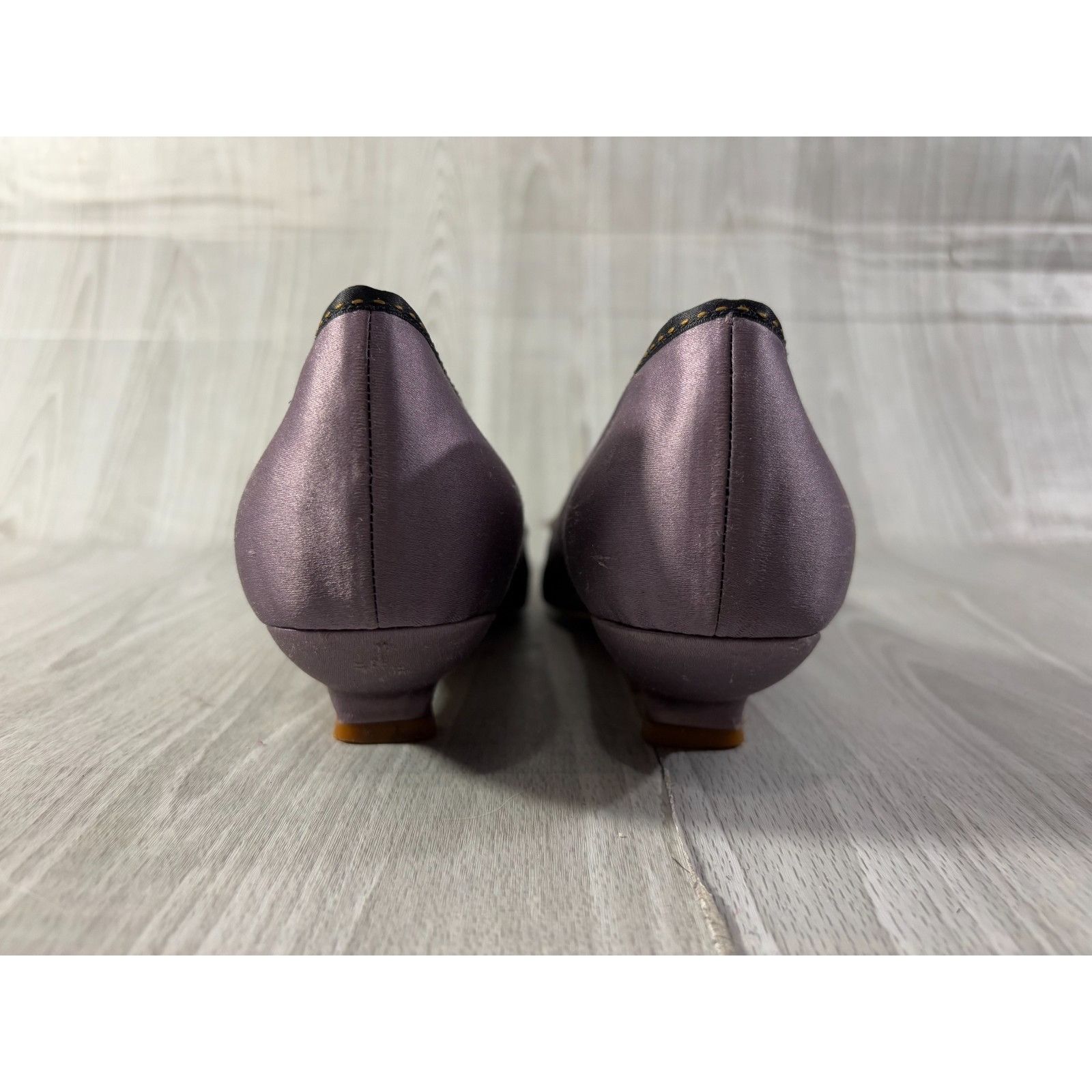 Miu Miu Miu Miu Satin hand painted Kitten Heel size 40 EU 10 US colo Size US 10 / IT 40 - 4 Thumbnail