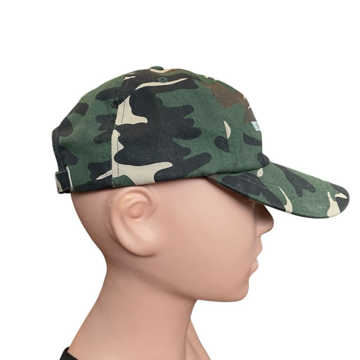Huf HUF “F*CK IT!” Camo Strapback Hat USA Flag Patch OSFM Size ONE SIZE - 4 Thumbnail