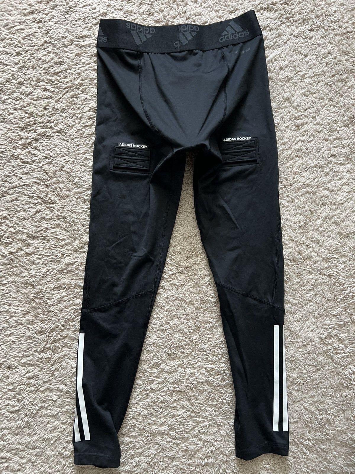 Adidas Adidas Hockey Baselayer Tights with Cup Black adiHockey Pant Size US 32 / EU 48 - 7 Thumbnail
