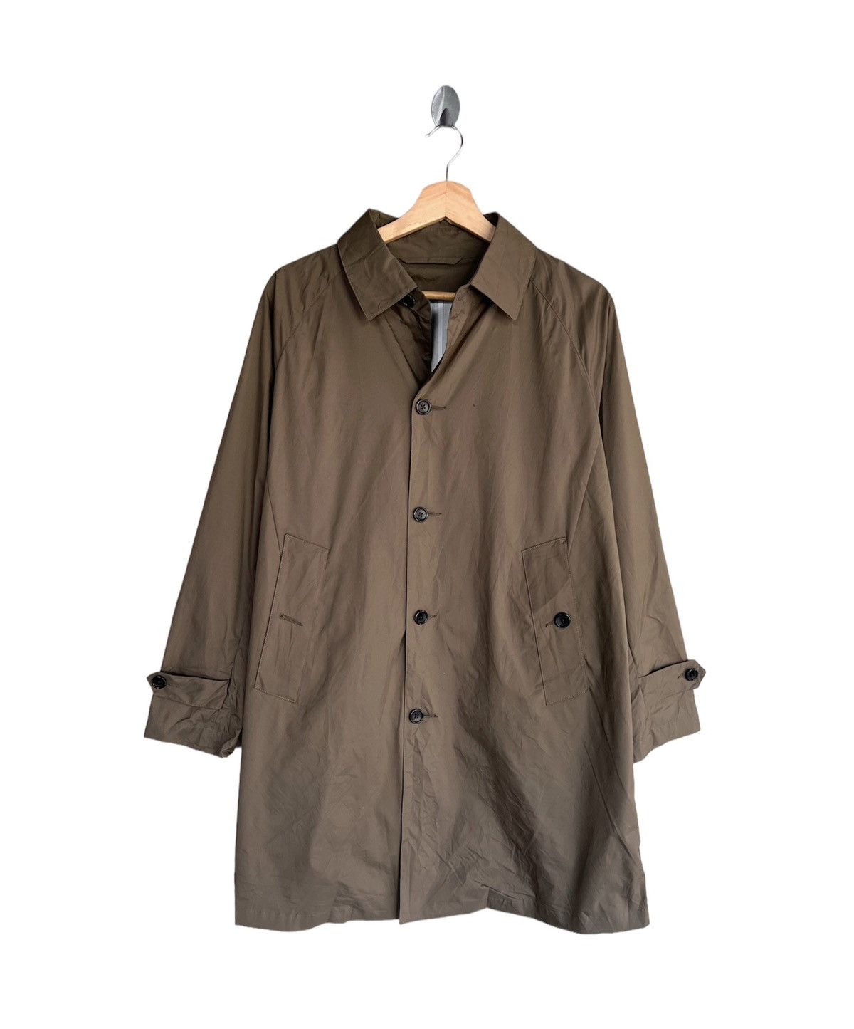 image of Beams Plus Beams Japan Long Jacket in Dark Green, Men's (Size Small)