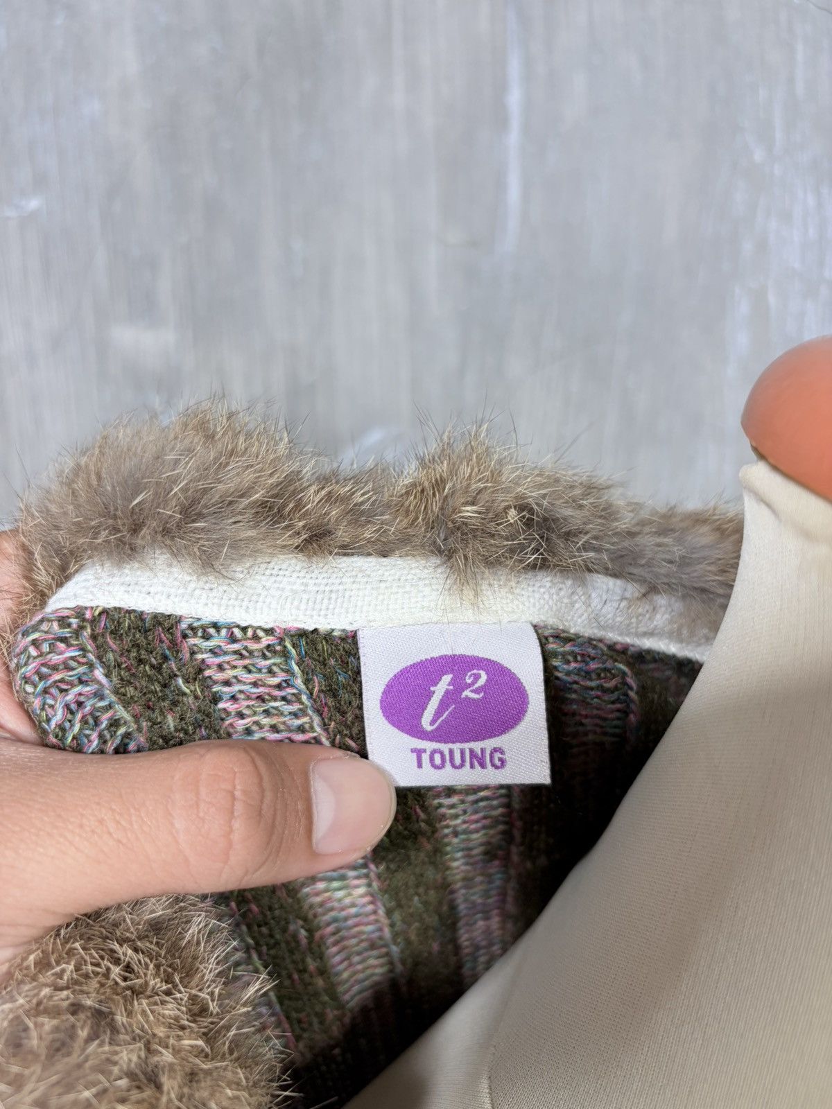 Le Grande Bleu (L.G.B.) Y2K Women Japanese Fur Knitwear Tops Size M / US 6-8 / IT 42-44 - 11 Thumbnail