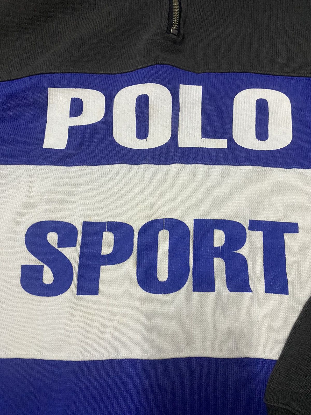 Polo Ralph Lauren × Vintage Polo Sport Quater Zip Rugby polo Longsleeve M Size US M / EU 48-50 / 2 - 3 Thumbnail