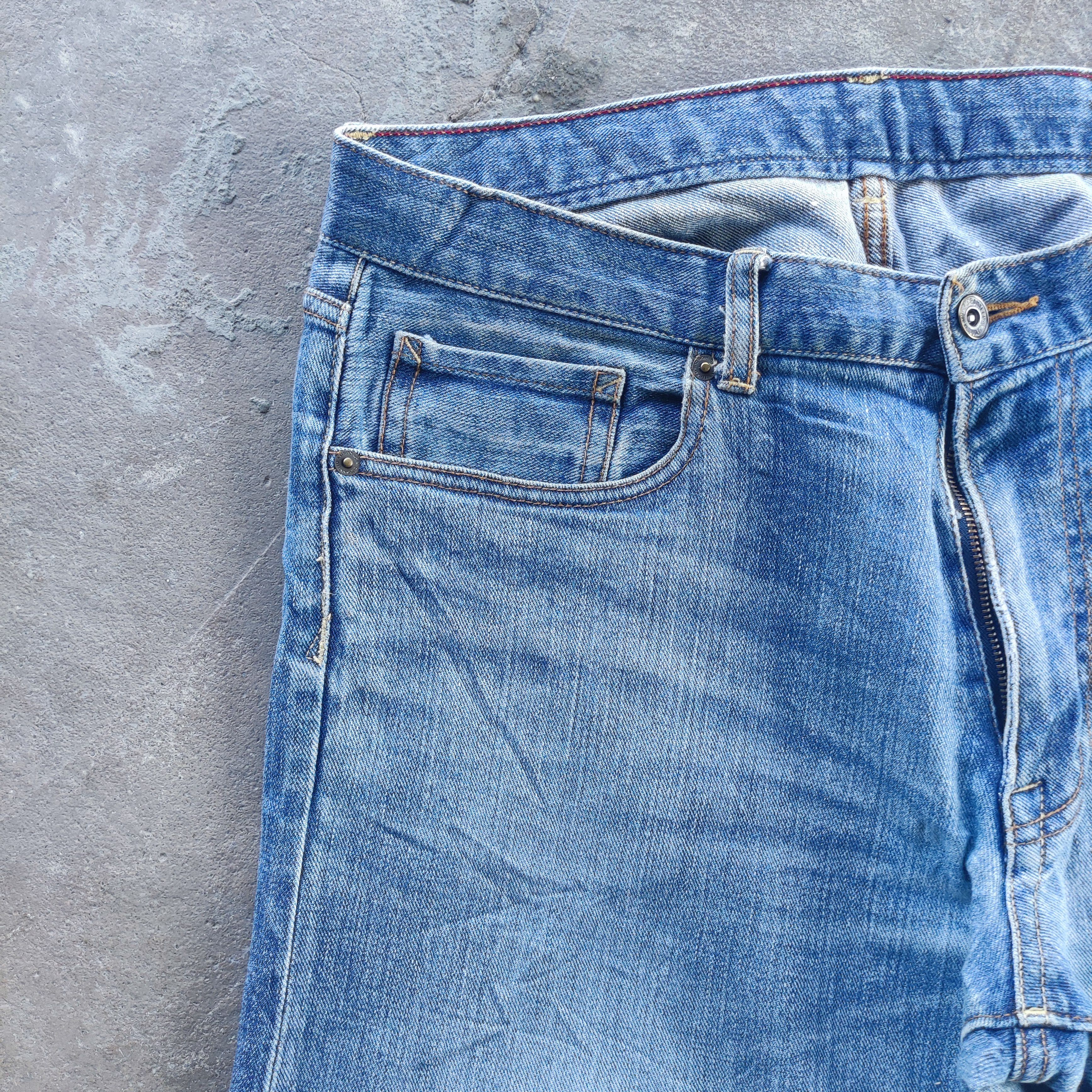Japanese Brand Vintage Japanese Brand Jeans Ripped Faded Pants Size US 35 - 4 Thumbnail
