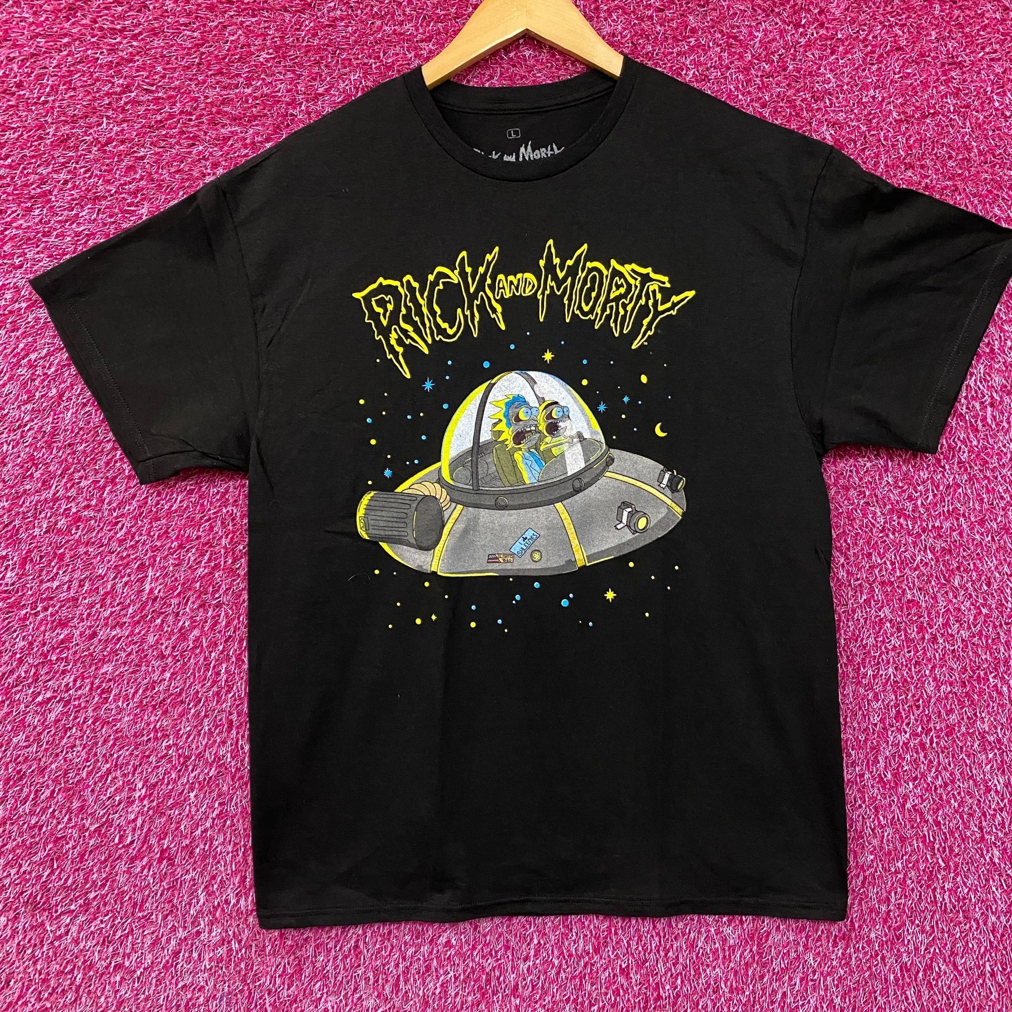 Ripple Junction Adult Swim Rick and Morty Spaceship Graphic Design T-Shirt L Size US L / EU 52-54 / 3 - 1 Thumbnail
