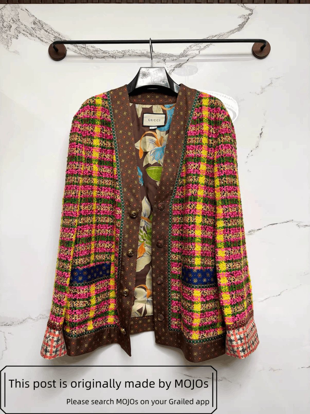 Sz 44 Gucci Plaid Jacket mojos15441212