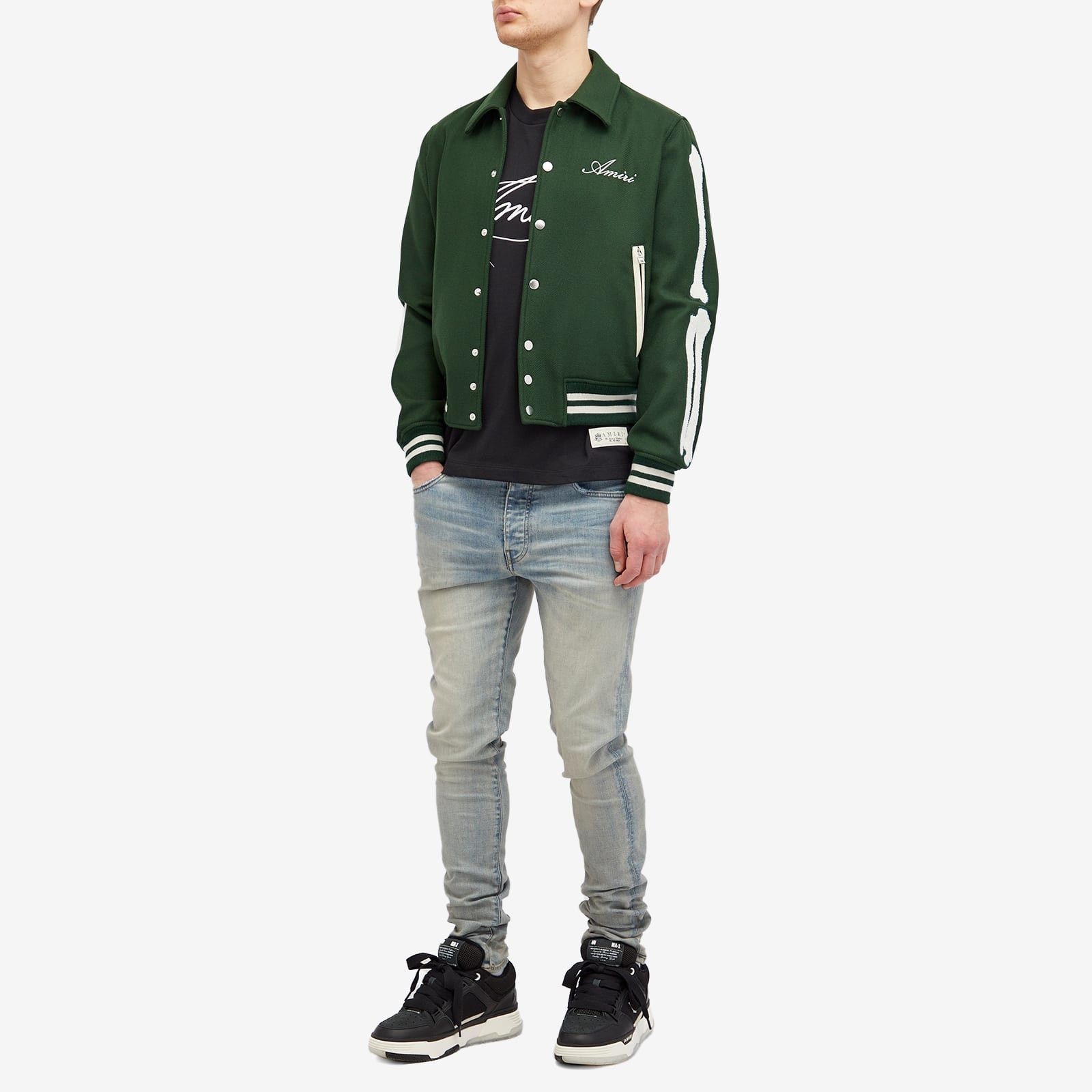 Amiri oc11z0325 Bone Bomber Jacket in Green/White Size US L / EU 52-54 / 3 - 5 Thumbnail