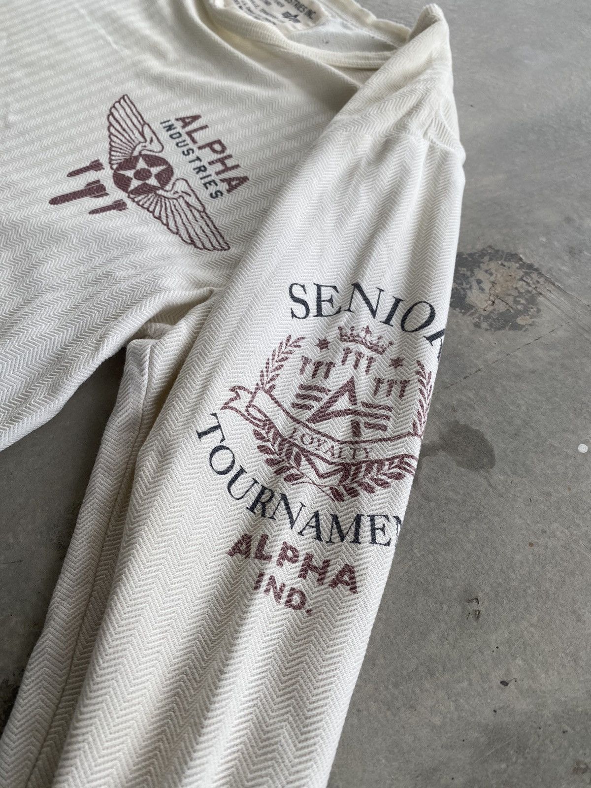 Alpha Industries × Vintage VINTAGE DISTRESSED ALPHA INDUSTRIES INC LS TEE Size US M / EU 48-50 / 2 - 5 Thumbnail