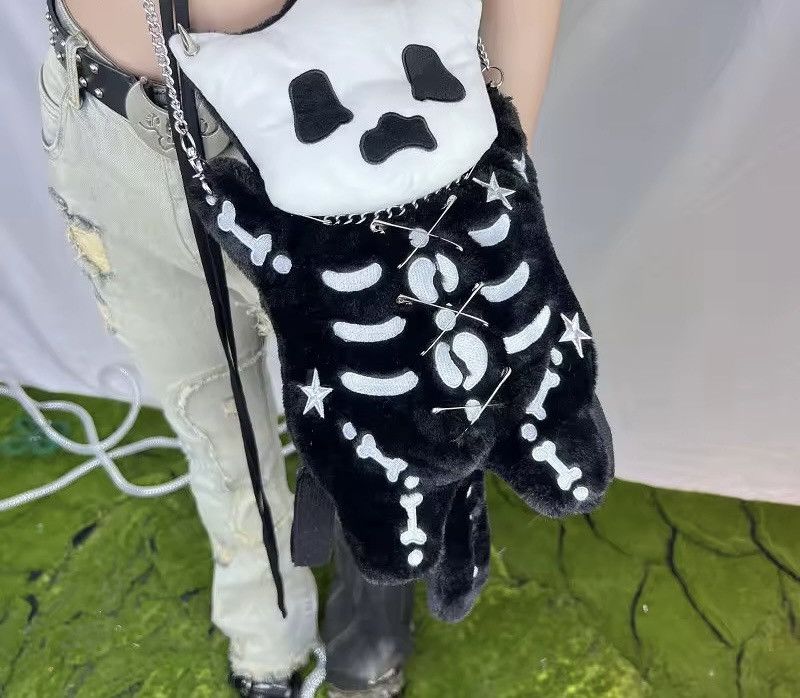 Other Cartoon Gothic Punk Capacity Doll Fluffy Shoulder Backpack Size ONE SIZE - 5 Thumbnail