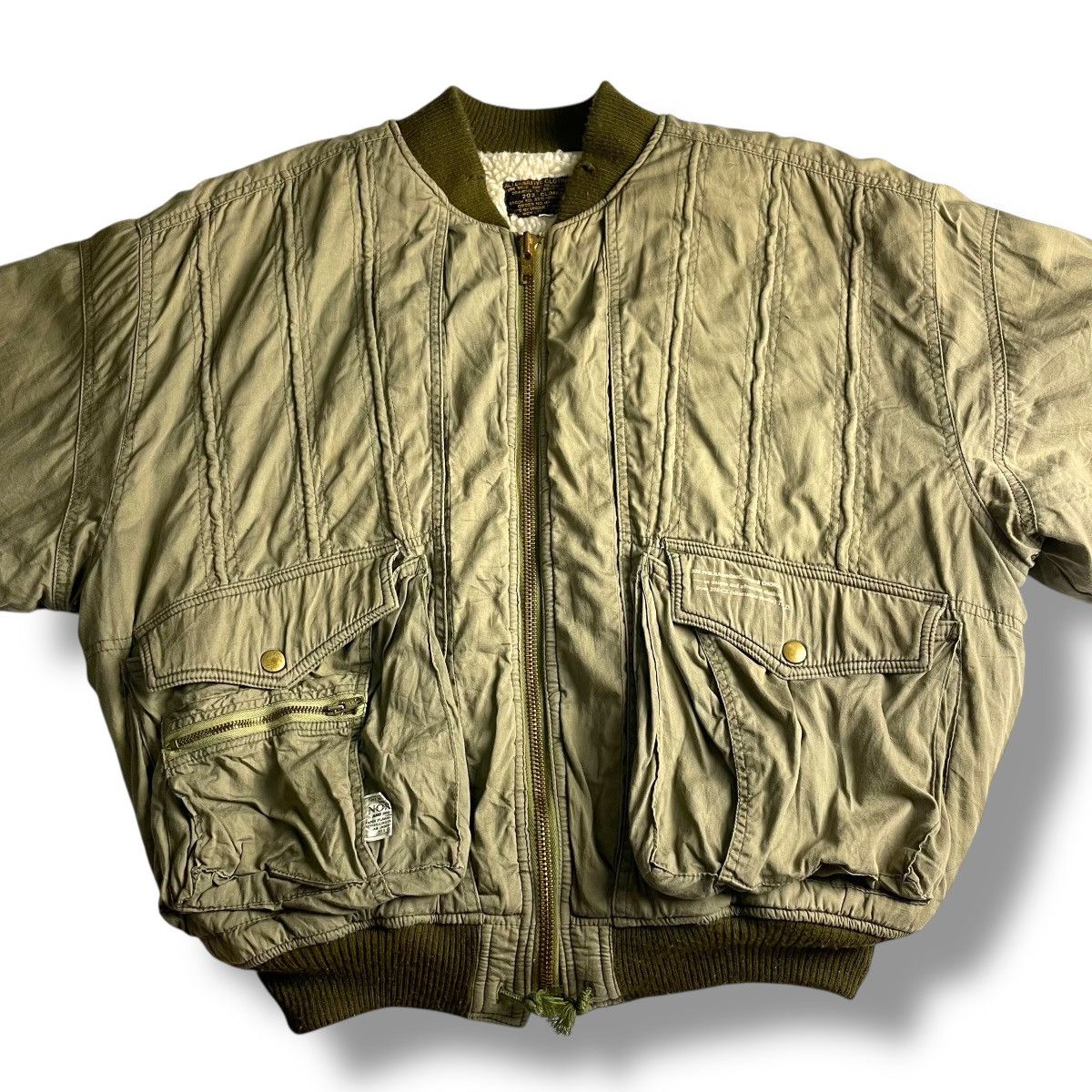 Buzz Rickson's 🇯🇵 VINTAGE 80s ALTERNATIVE MILITARY LINED SHERPA JACKET Size US M / EU 48-50 / 2 - 3 Thumbnail