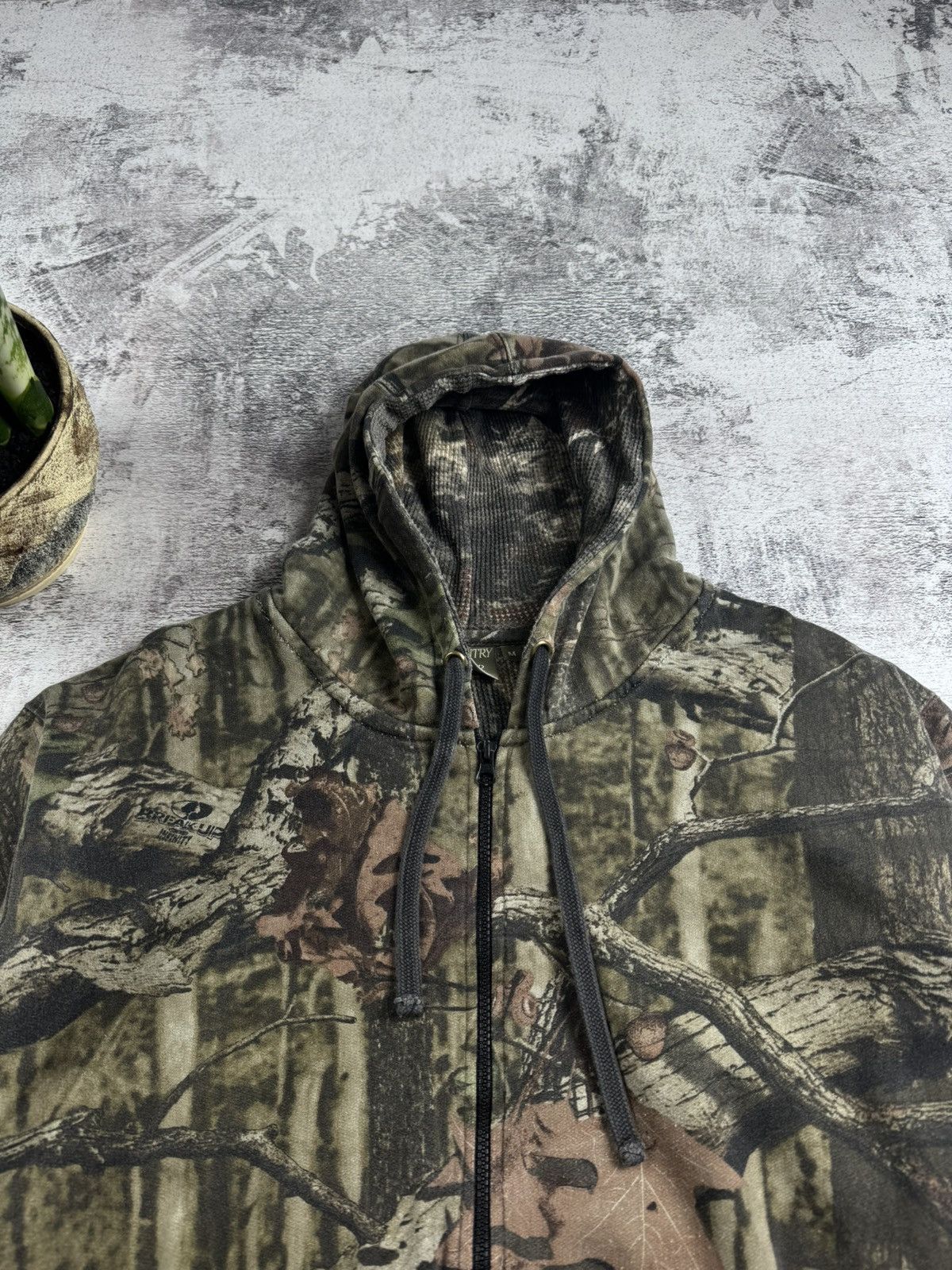 Realtree Country Wear Camo RealTree Jungle Men’s M Cotton Mountain Zip Hoodie Pullovover Size US M / EU 48-50 / 2 - 7 Thumbnail
