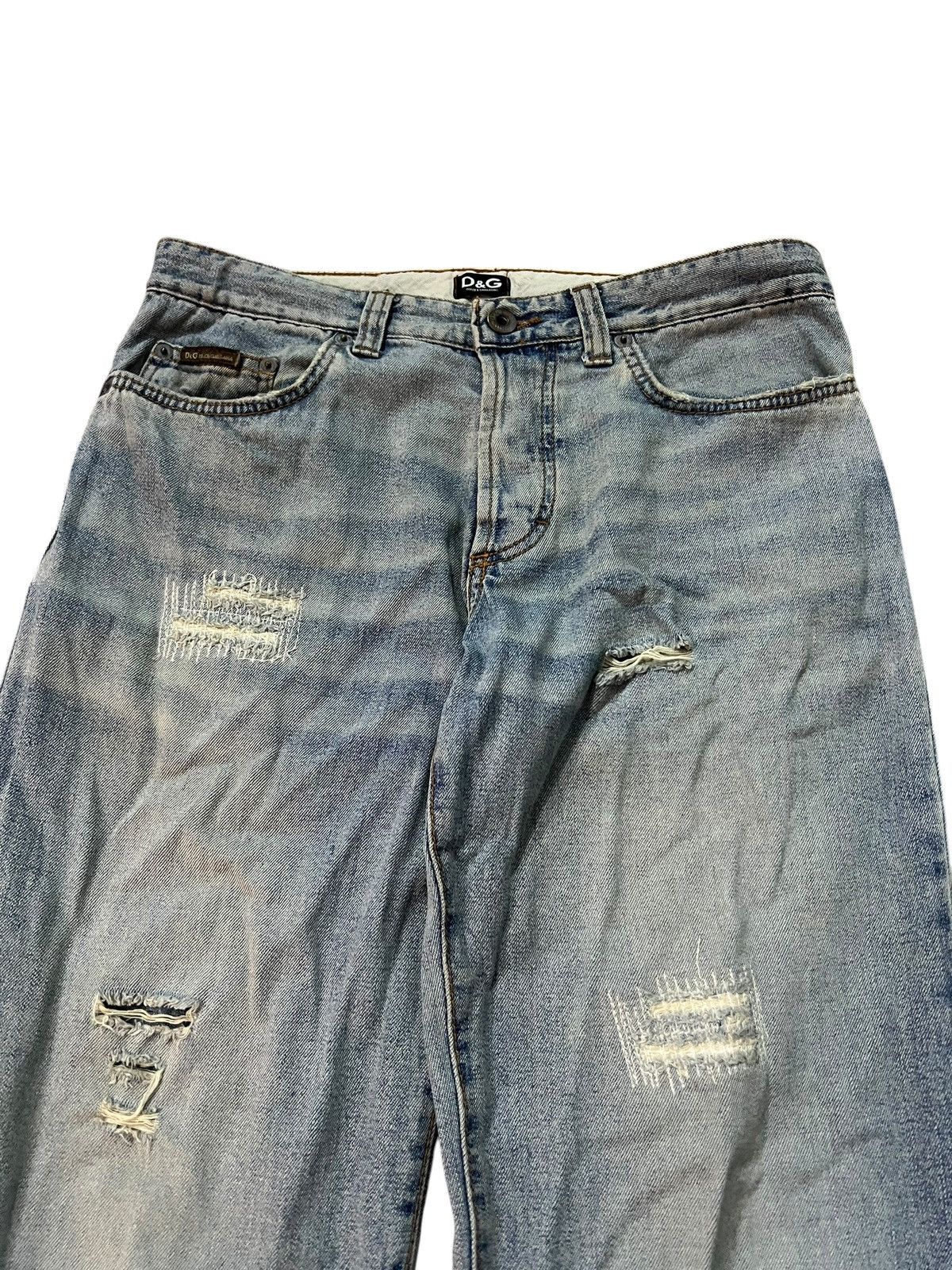 Dolce & Gabbana Dolce & Gabbana Distressed Light Wash Jean like kapital Size US 29 - 3 Thumbnail
