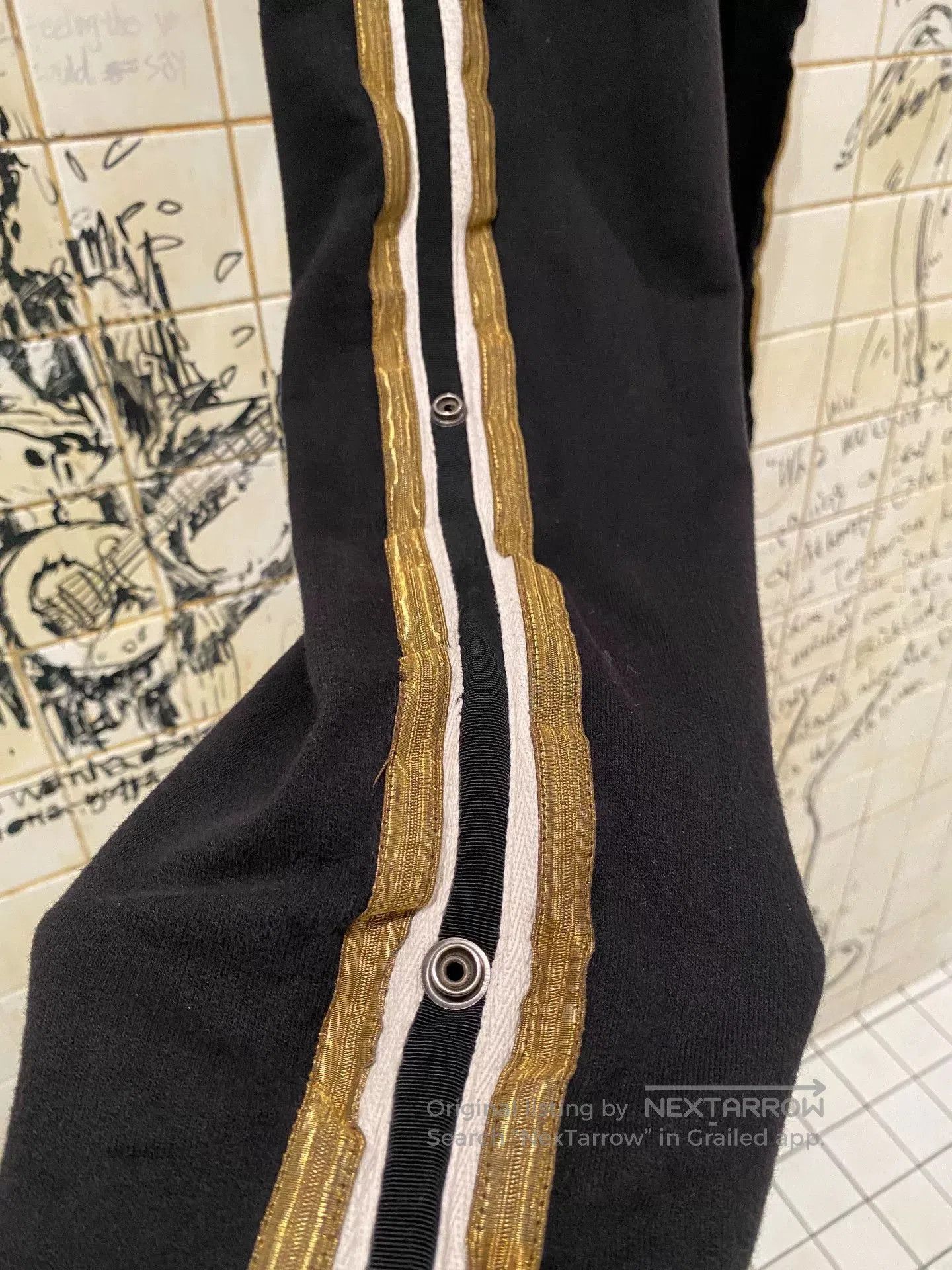 Greg Lauren Greg Lauren Black Gold Stripe Sweatpants. Size US 26 / EU 42 - 3 Thumbnail