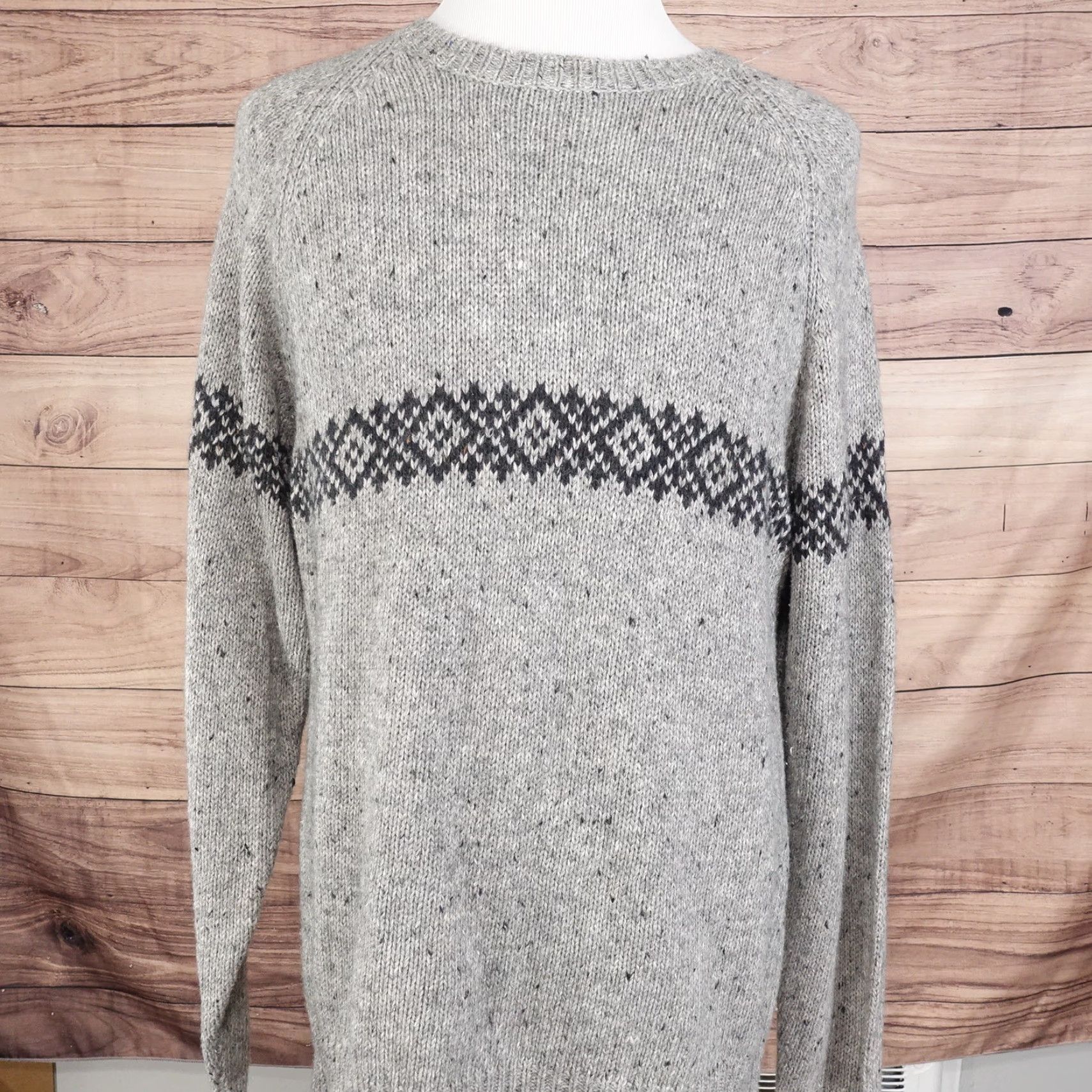 Express VINTAGE EXPRESS GREY PULLOVER SWEATER XL MEN'S ARGYLE CREW NECK Size US XL / EU 56 / 4 - 2 Thumbnail