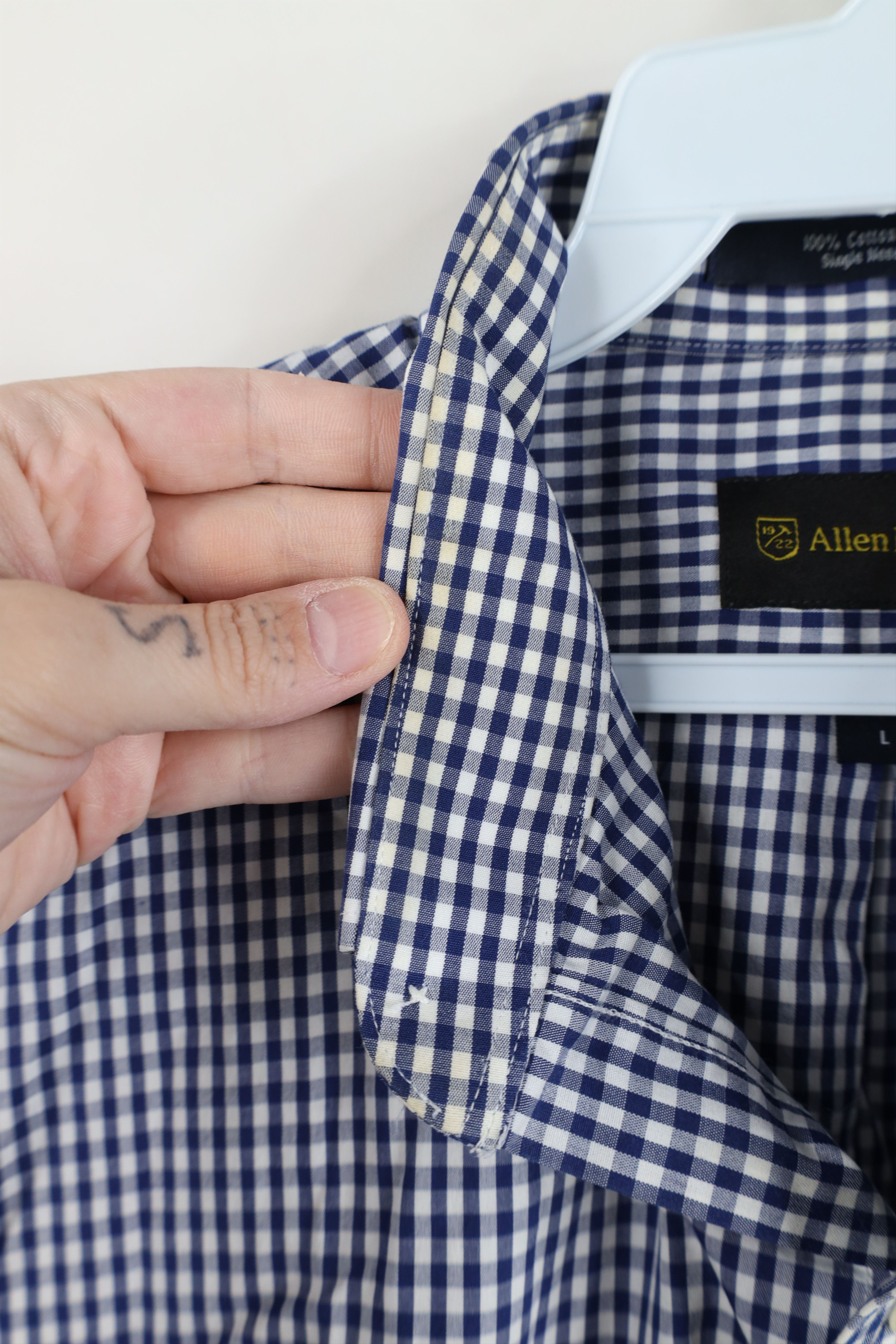 Allen Edmonds Allen Edmonds Single Needle Tailored Button Down Shirt Plaid Size US L / EU 52-54 / 3 - 12 Thumbnail
