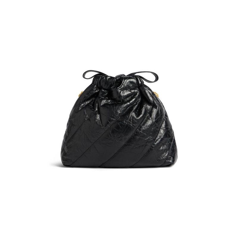 Balenciaga o1la1rc1a0126 Size: OS / Crush XS Tote Bag Quilted in Black Size ONE SIZE - 4 Thumbnail