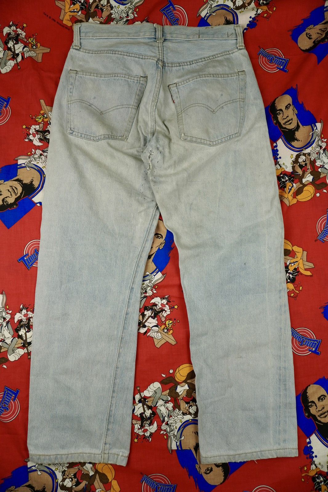 Levi's × Vintage Vintage Levis 501 Redline Selvedge Button #6 Grunge Baggy Size US 30 / EU 46 - 4 Thumbnail