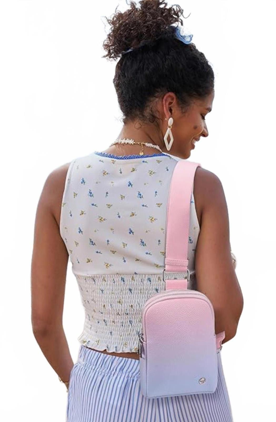 Other NWOT INICAT Crossbody Bag in Pink-Lavender Ombre Size ONE SIZE - 1 Thumbnail