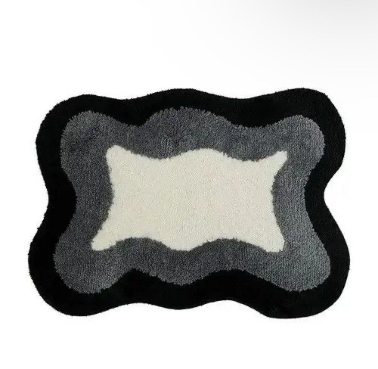 Designer Fluffy Thick Water Absorbing Home Bath Rug Carpet Size ONE SIZE - 2 Thumbnail