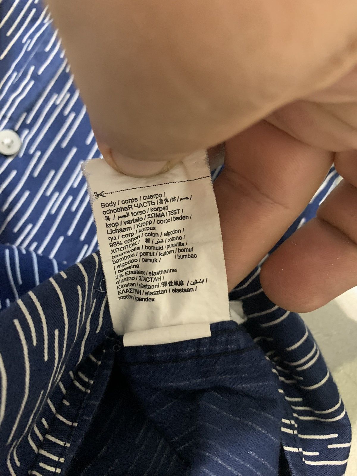 Neil Barrett Neil Barrett Men’s Blue Shirt Button Up Made in Italy Size US S / EU 44-46 / 1 - 10 Thumbnail