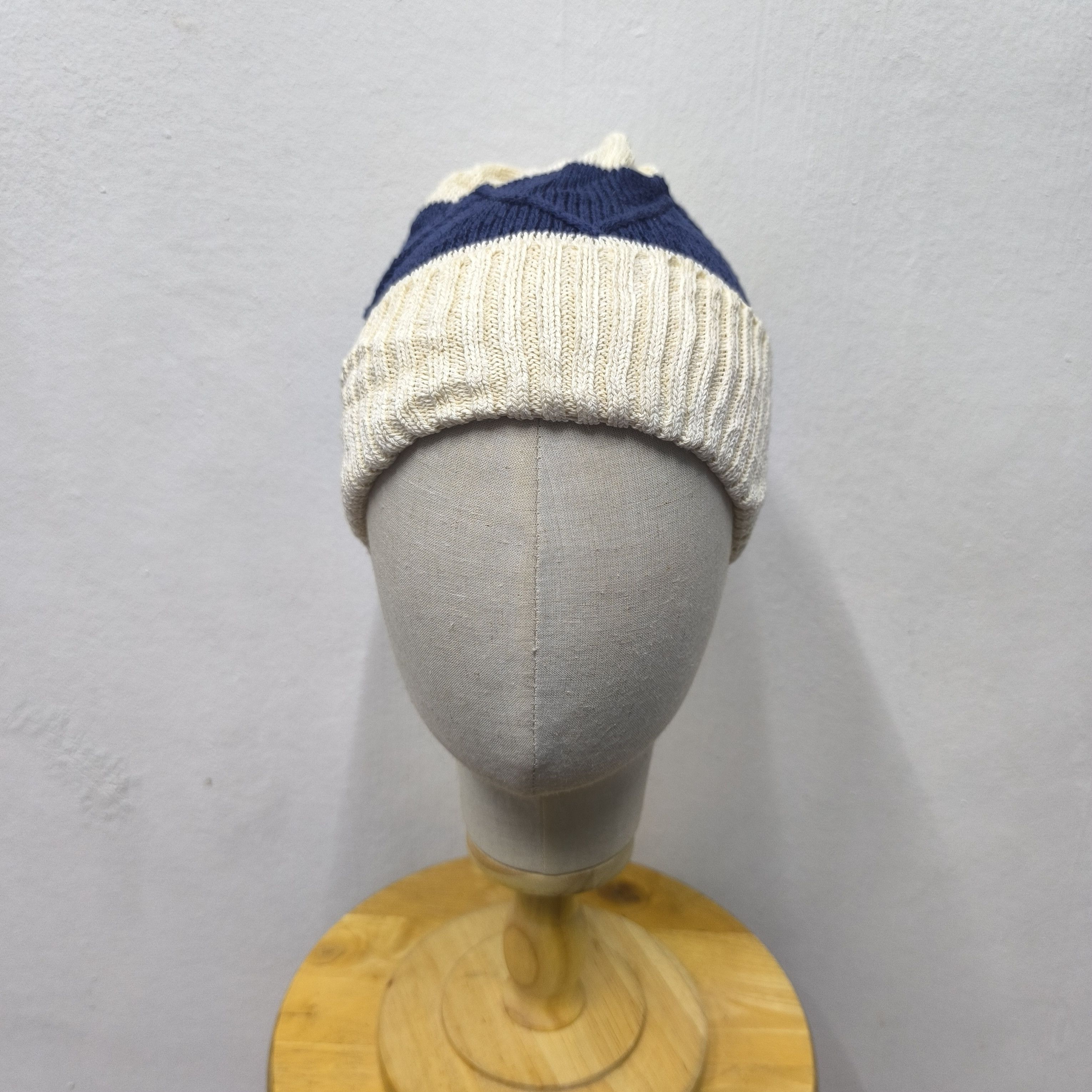 Japanese Brand 💥 TNC the new cap stripes knit beanie hat Size ONE SIZE - 2 Thumbnail