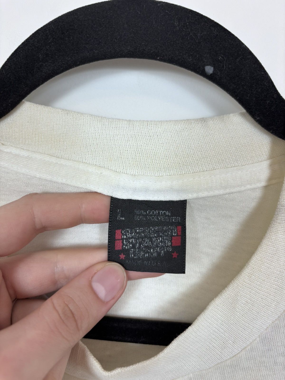 Vintage Vintage 1990s Kim’s Karate USA White Single Stitch T-Shirt Size US L / EU 52-54 / 3 - 12 Thumbnail